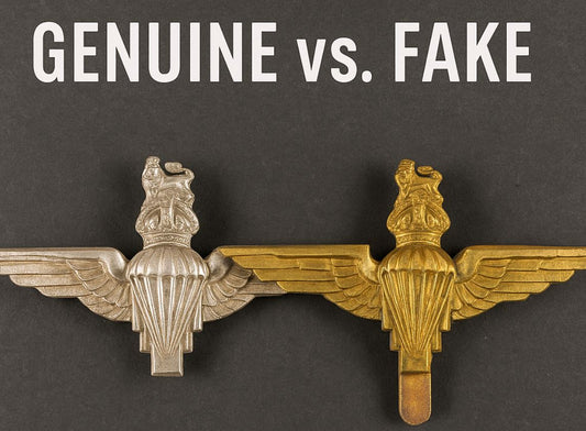 Spotting the Difference: Genuine vs. Fake WW2 British Parachute Regiment Cap Badges