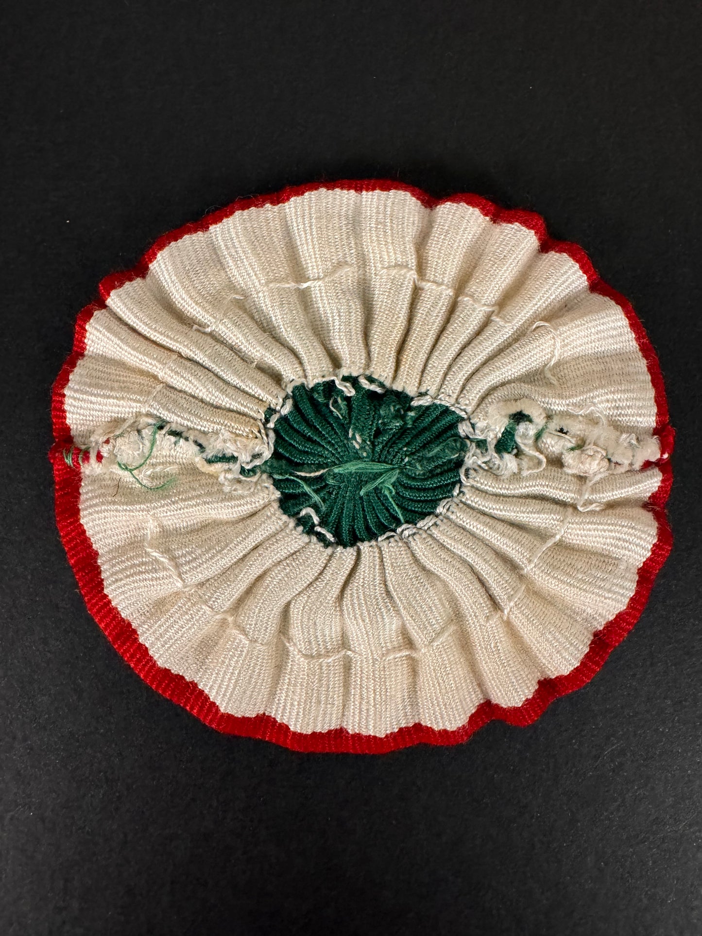 Photo 2 of Italian Colonial Pith Helmet Tricolour Cockade Badge - collectible militaria item