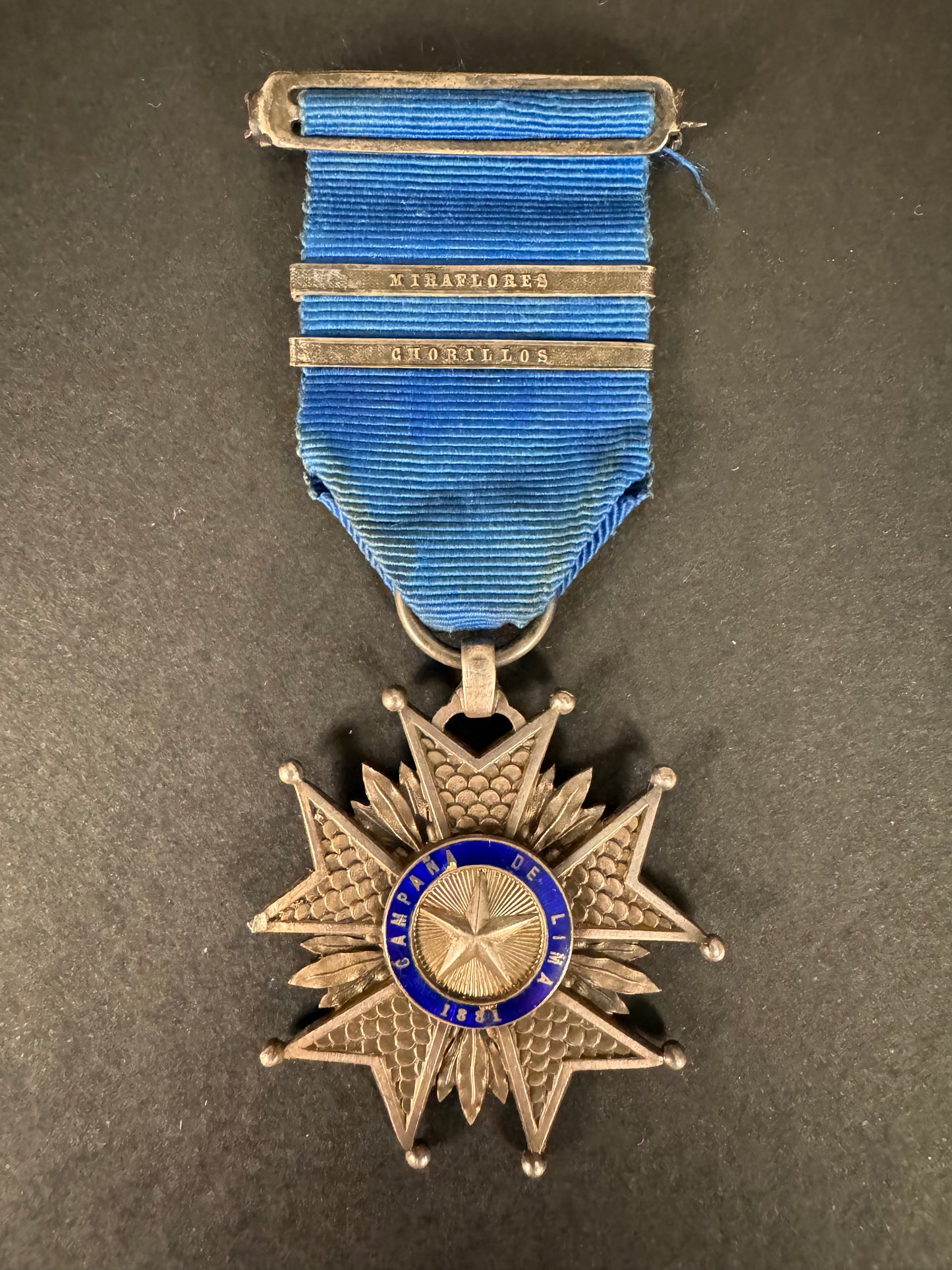 Photo 1 of Peru, Star for The Lima Campaign 1881, 3rd Class Medal - collectible militaria item