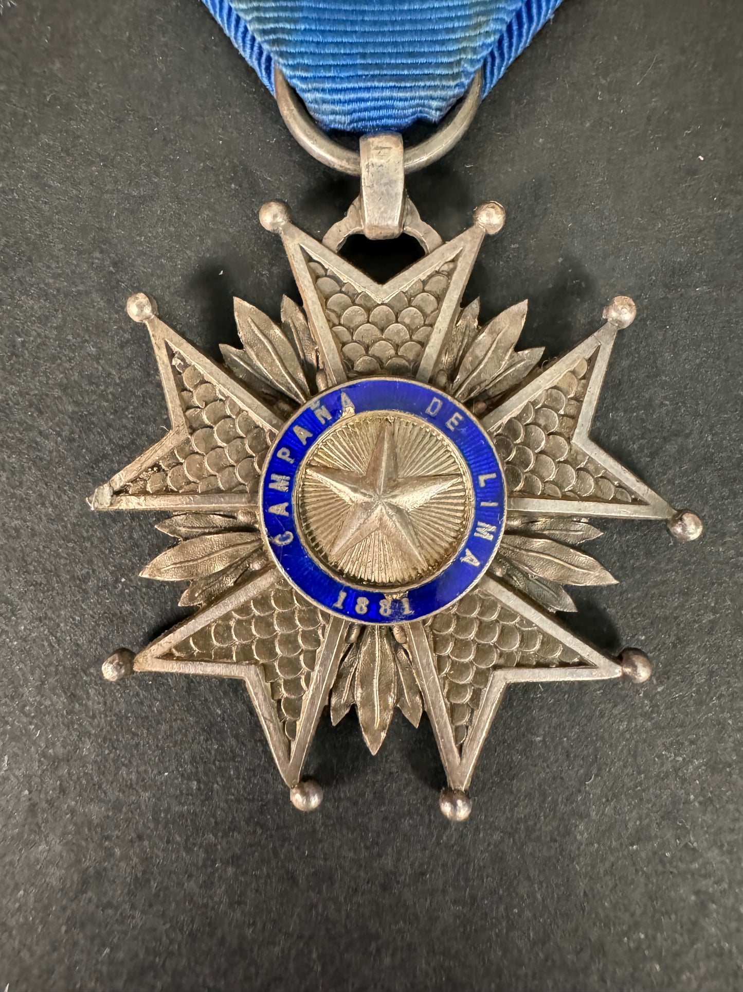 Photo 2 of Peru, Star for The Lima Campaign 1881, 3rd Class Medal - collectible militaria item
