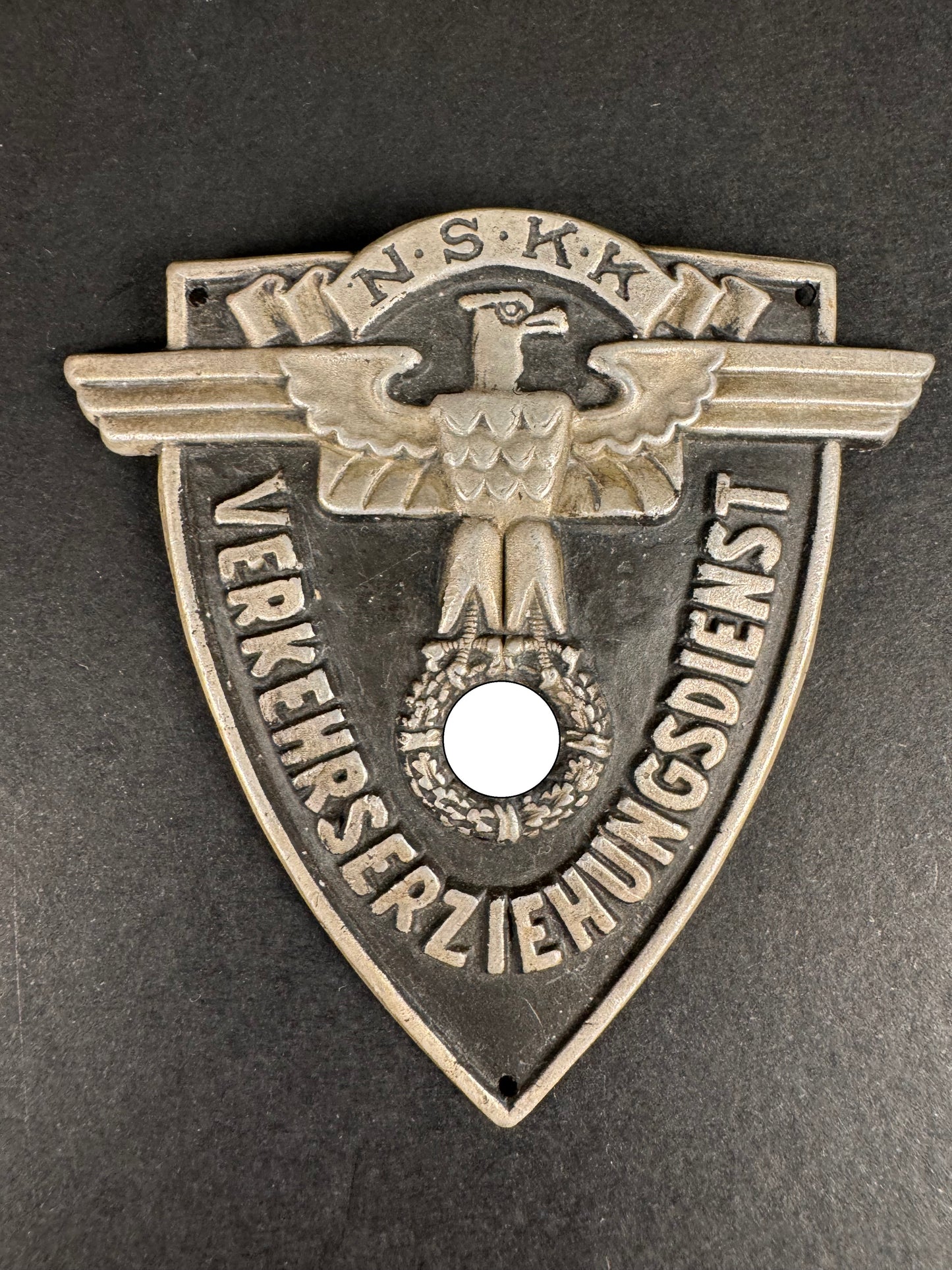 Photo 1 of Third Reich NSKK Motor Traffic Education Service Arm Badge - collectible militaria item