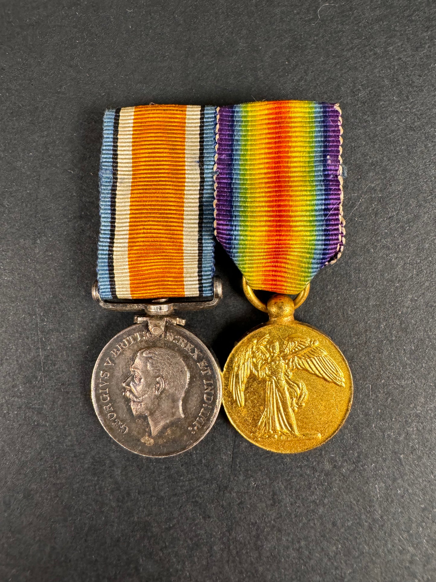 Photo 1 of WW1 British Miniature Medal Pair - collectible militaria item