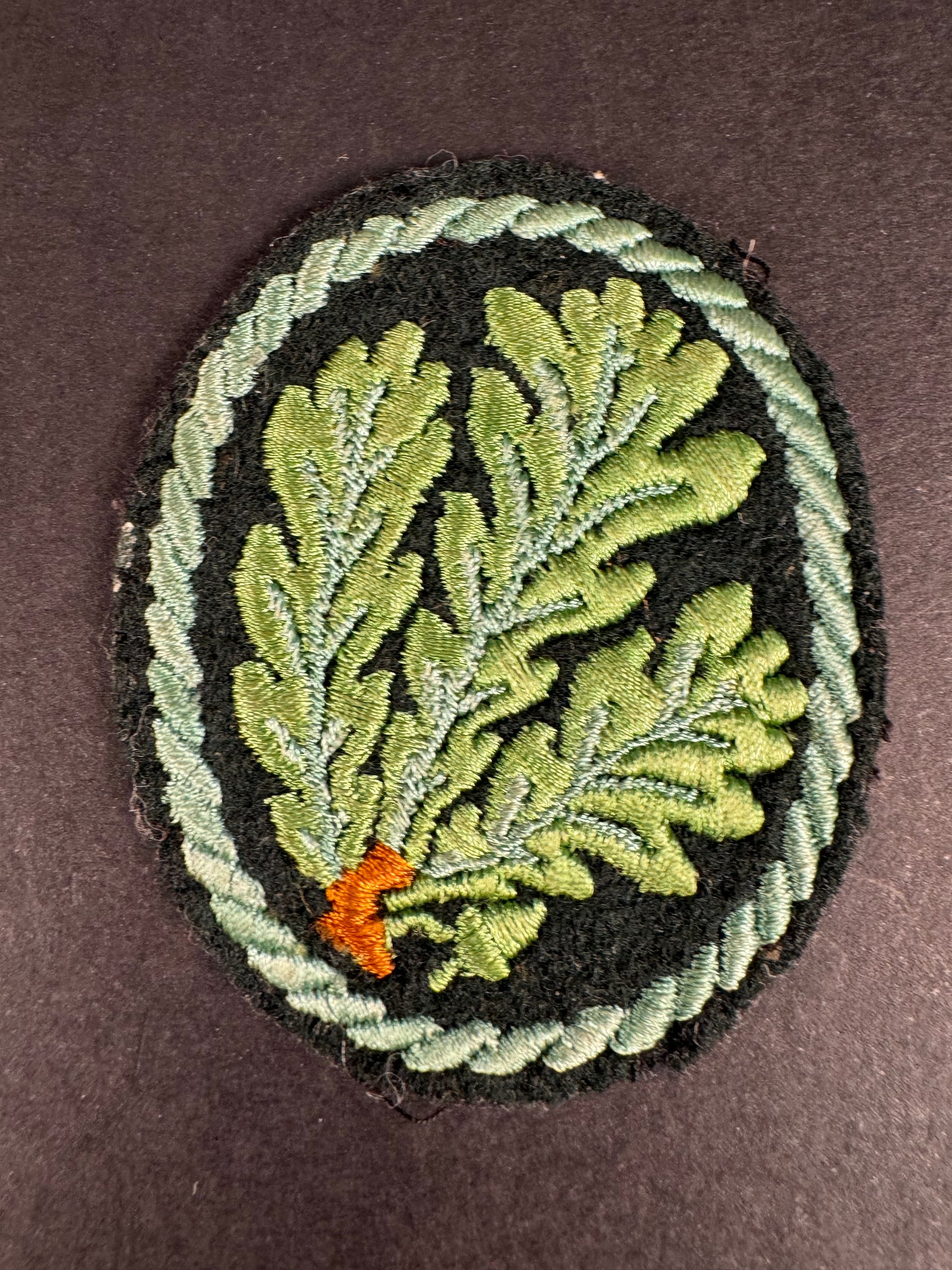 Photo 1 of WW2 German Army Jager Division Uniform Sleeve Badge - collectible militaria item