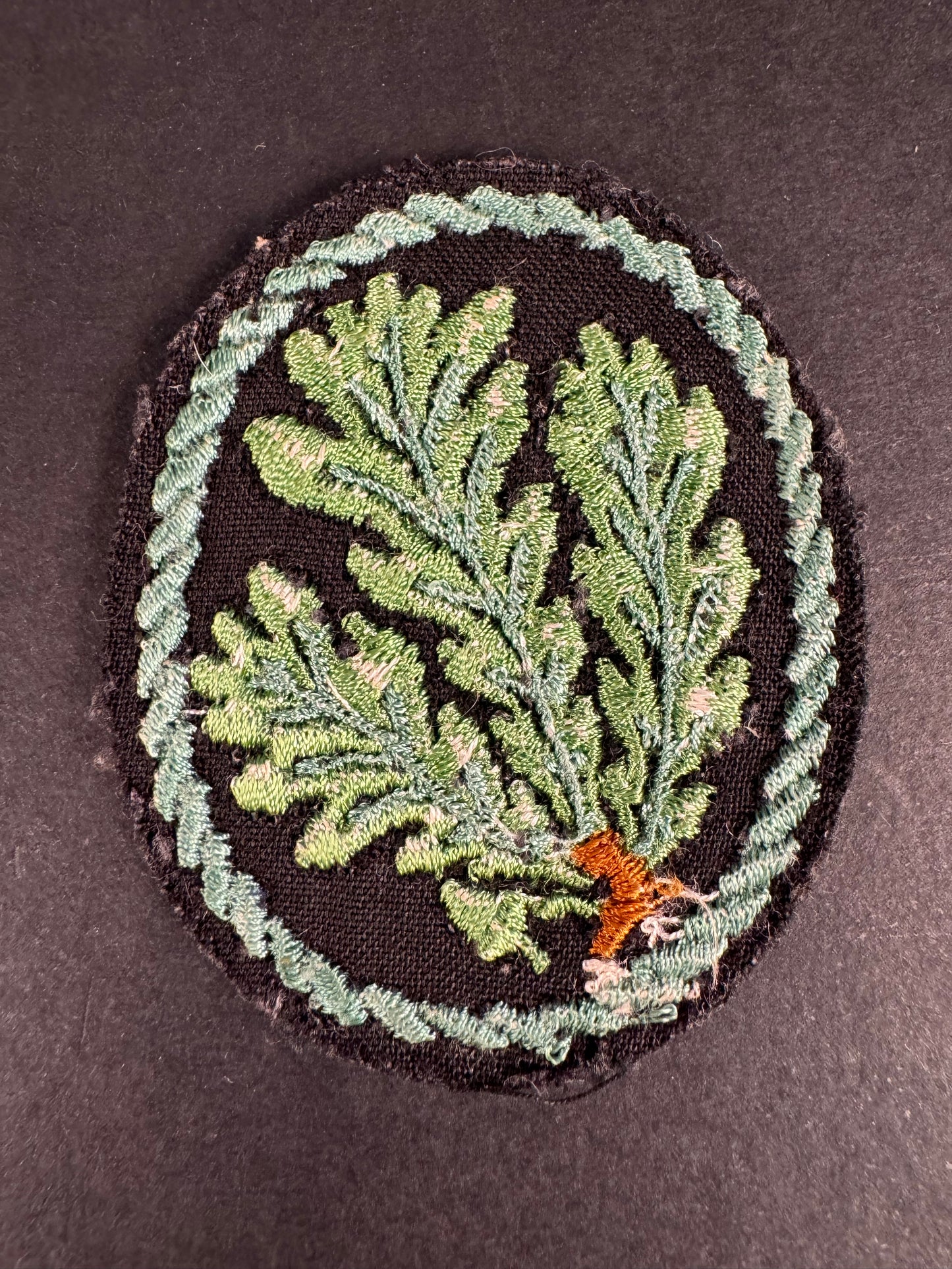 Photo 2 of WW2 German Army Jager Division Uniform Sleeve Badge - collectible militaria item