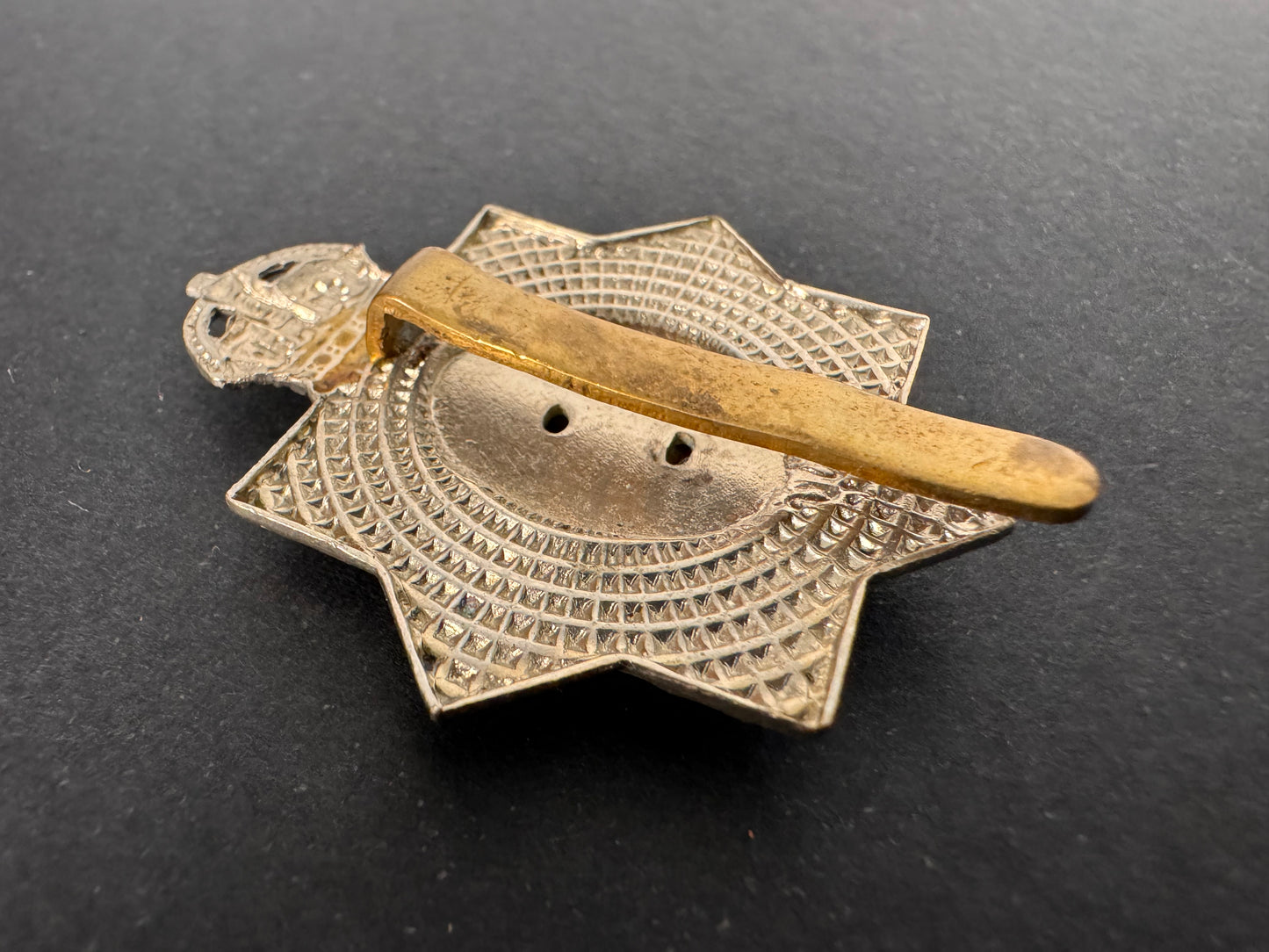 Photo 3 of WW1 British Army King's Dragoon Guards Cavalry Cap Badge - collectible militaria item