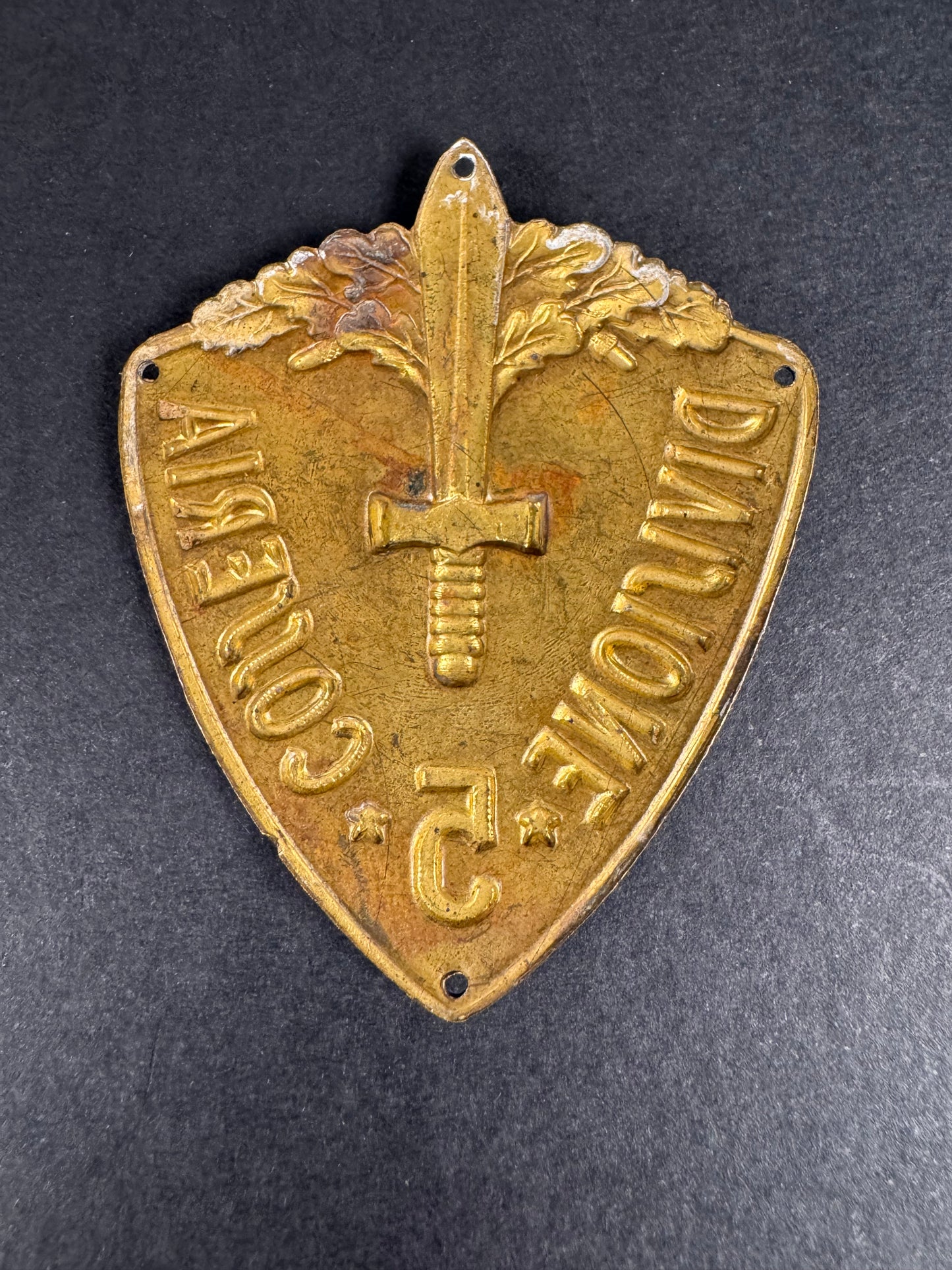 Photo 2 of WW2 Italian 5th Divisione Cosseria Uniform Arm Shield Badge - collectible militaria item