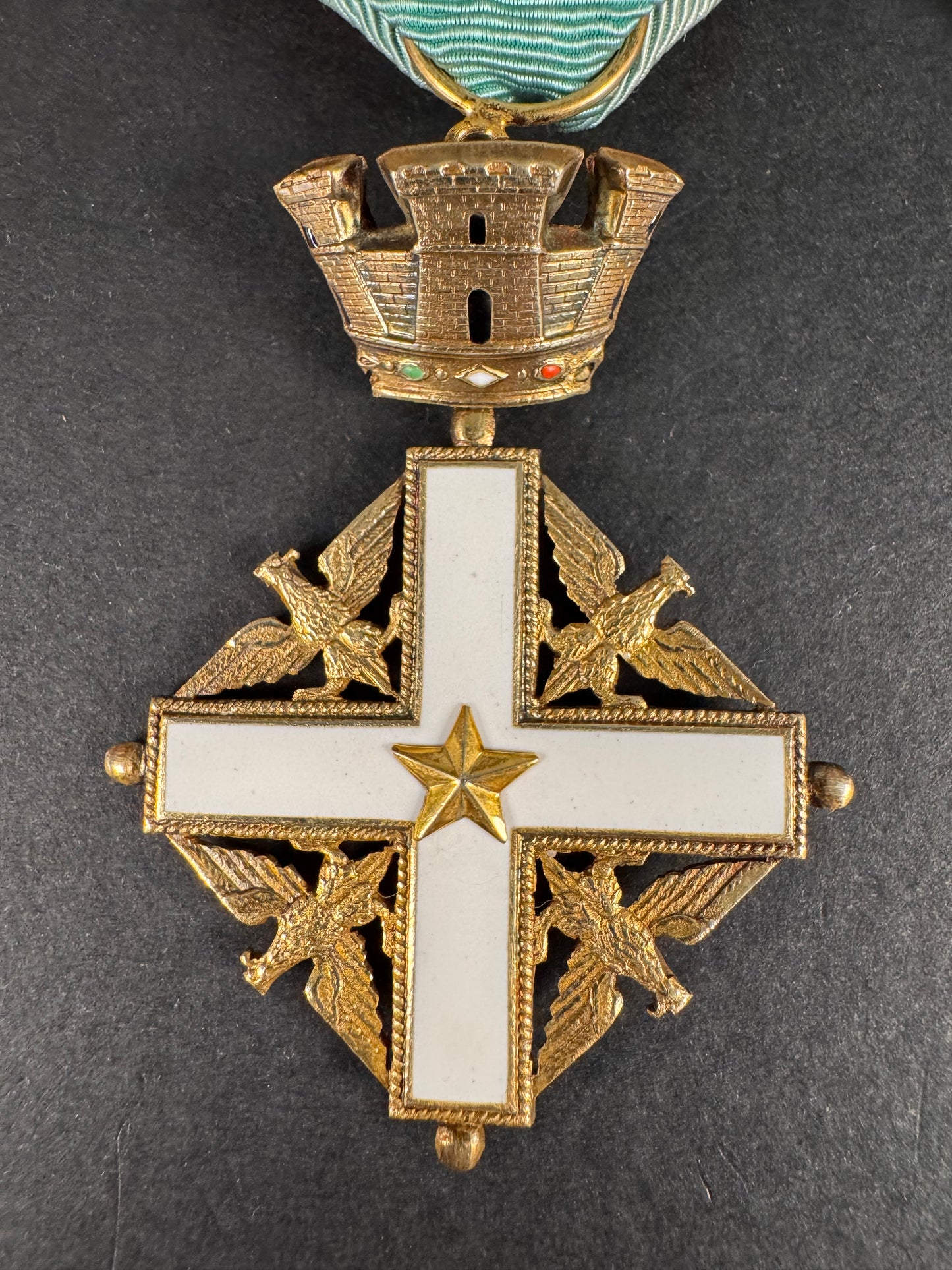 Photo 3 of Order of Merit of the Republic of Italy Knight's Cross in Gold Medal Award OMRI - collectible militaria item