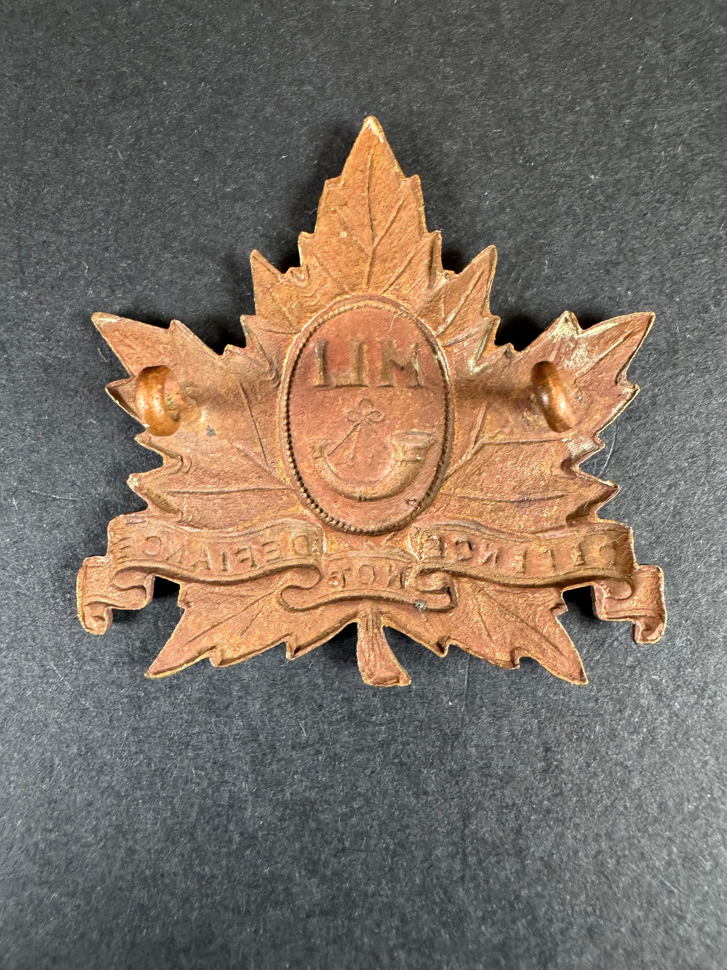 Photo 2 of Canadian Middlesex Light Infantry (MLI) Cap Badge - collectible militaria item