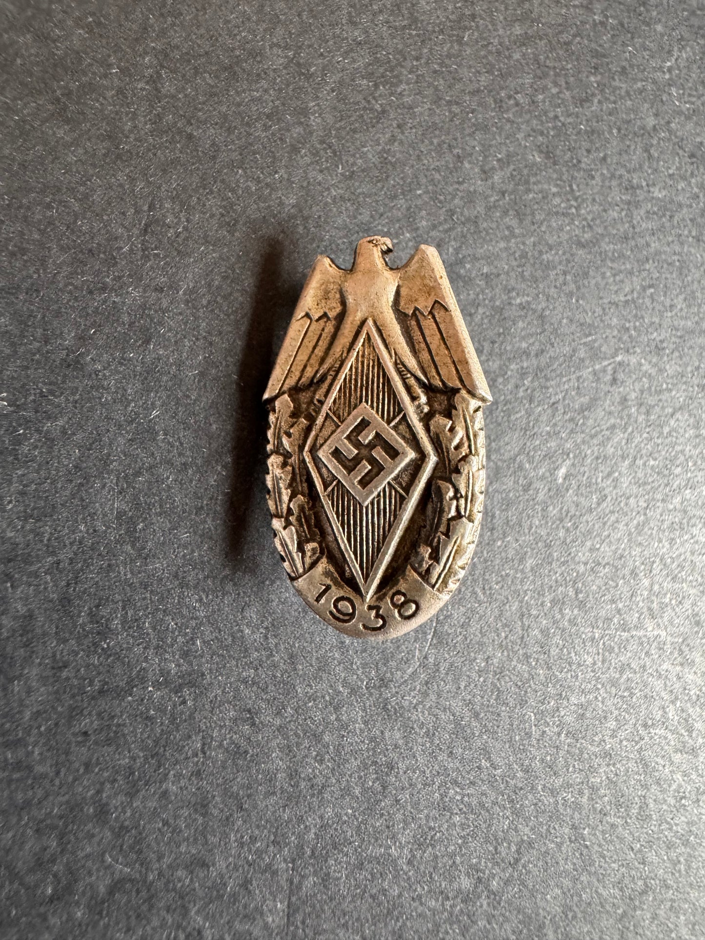 Photo 2 of Hitler Youth Jugendfest 1938 Event Tinnie Badge - collectible militaria item