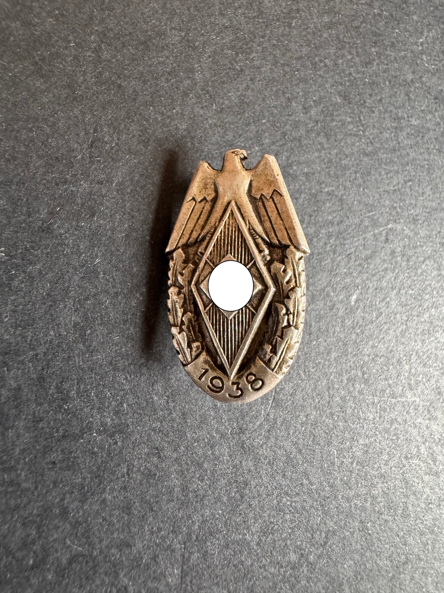Photo 1 of Hitler Youth Jugendfest 1938 Event Tinnie Badge - collectible militaria item