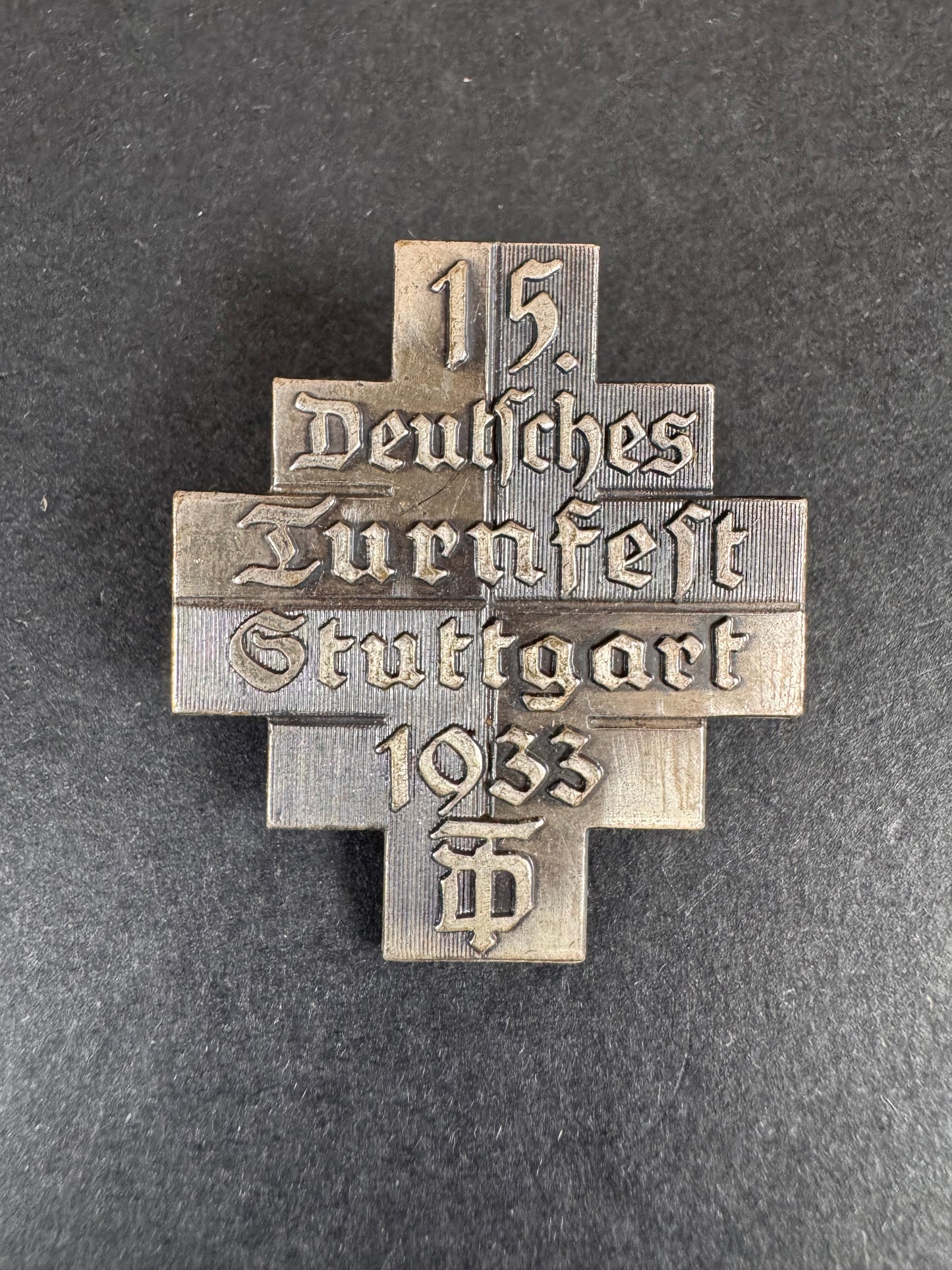 Photo 1 of 15th Deutsches Turnfest Stuttgart 1933 Sports Event Tinnie - collectible militaria item