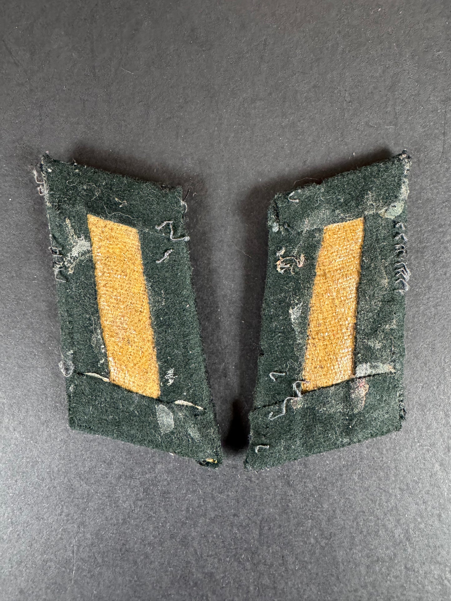 Photo 2 of WW2 German Panzer Troop Officer's Collar Tab Facings - collectible militaria item