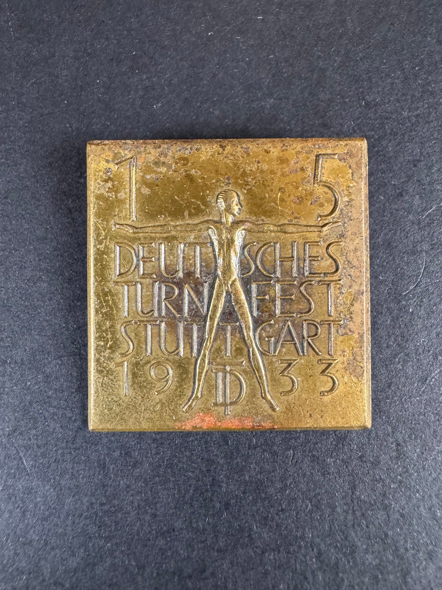 Photo 1 of 15th Deutsches Turnfest Stuttgart 1933 Sports Event Tinnie - collectible militaria item