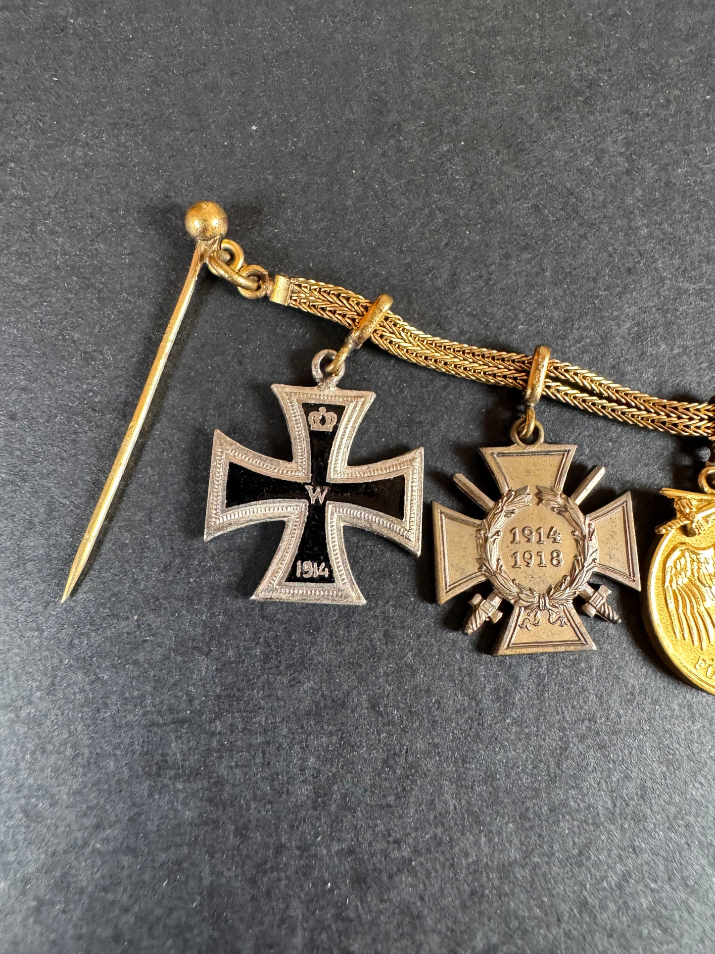 Photo 2 of WW1 German Medal Miniature Chain - collectible militaria item