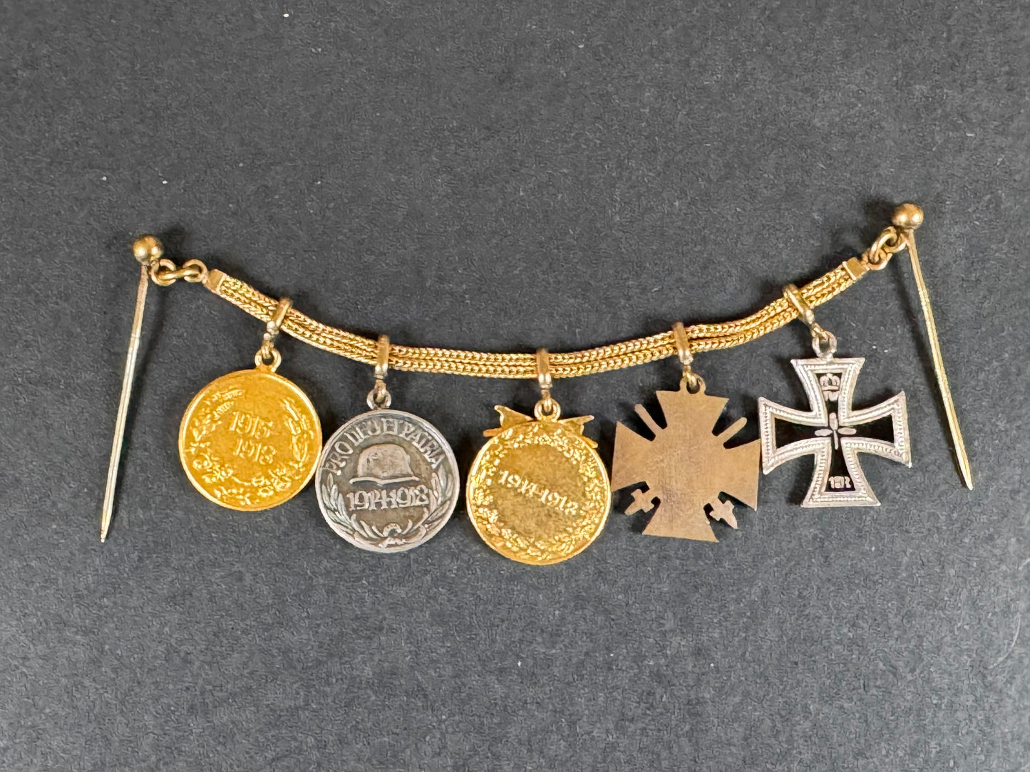 Photo 5 of WW1 German Medal Miniature Chain - collectible militaria item