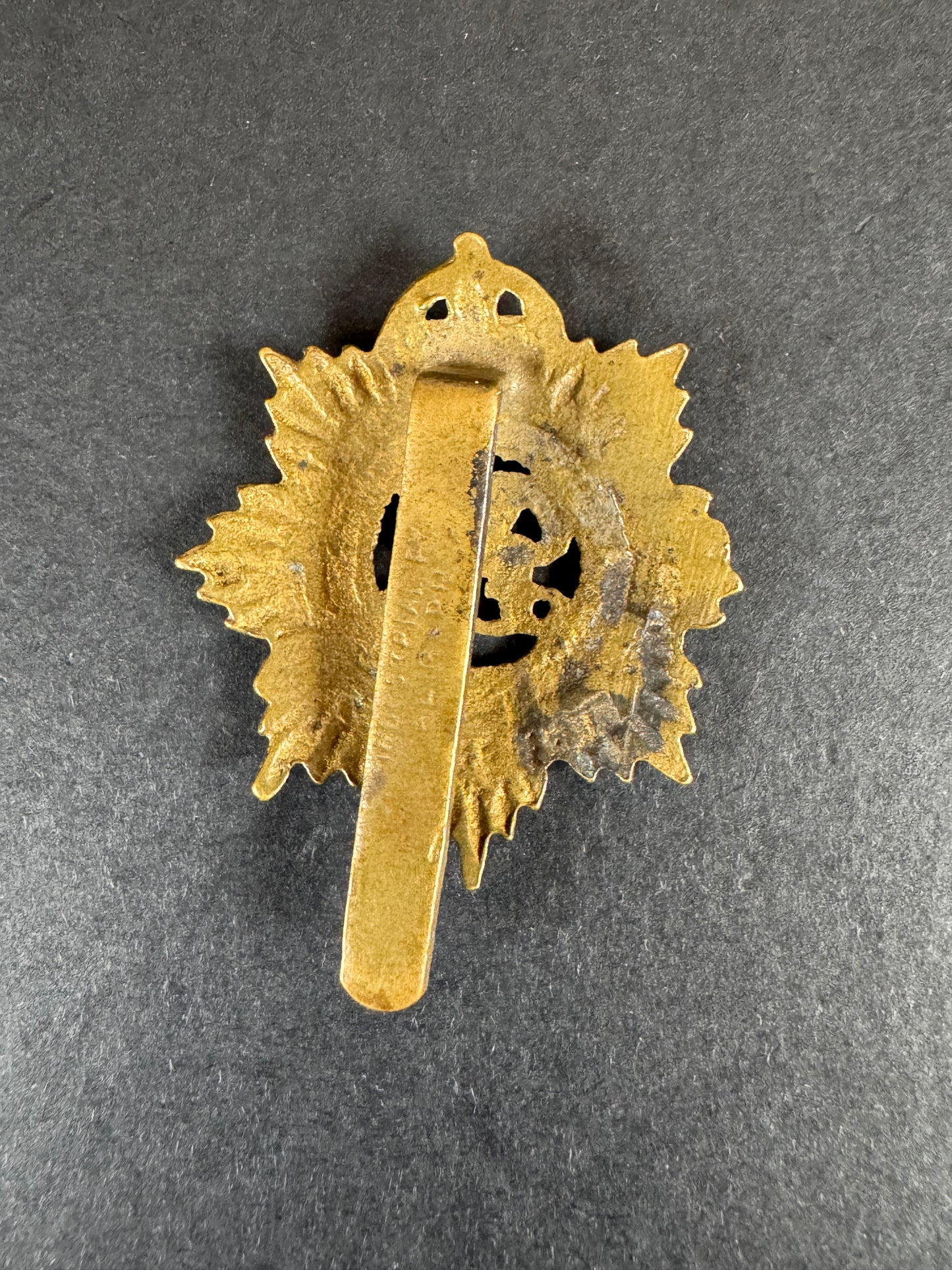 Photo 2 of WW2 British Army Royal Service Corps (RASC) Indian Made Cap Badge - collectible militaria item