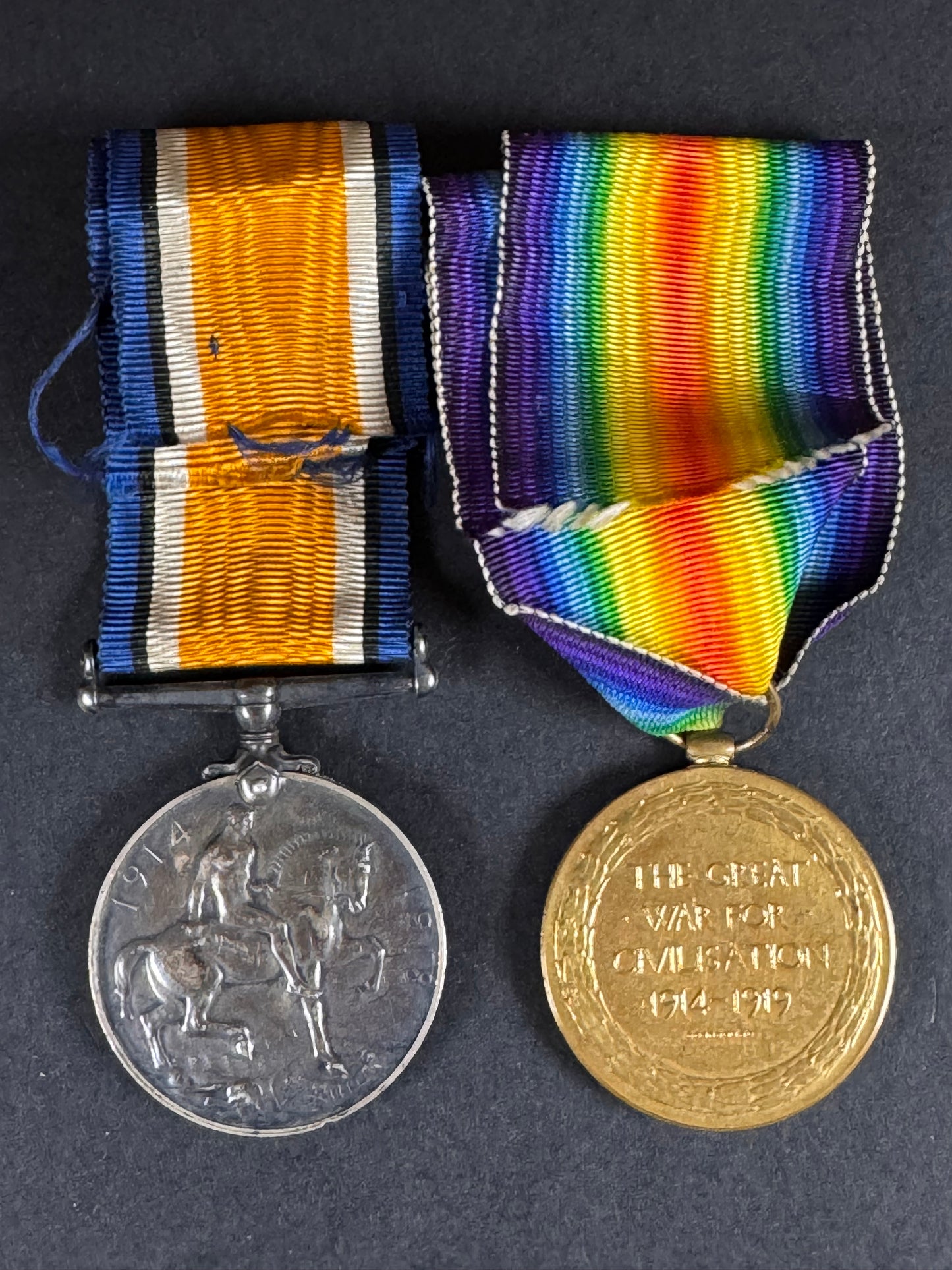 Photo 2 of WW1 British War Medal & Victory Medal - Royal Artillery - collectible militaria item