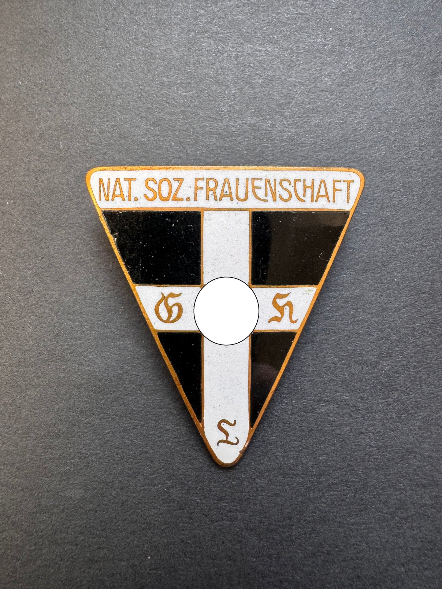 Photo 1 of Third Reich National Socialist Frauenschaft Membership Badge - collectible militaria item