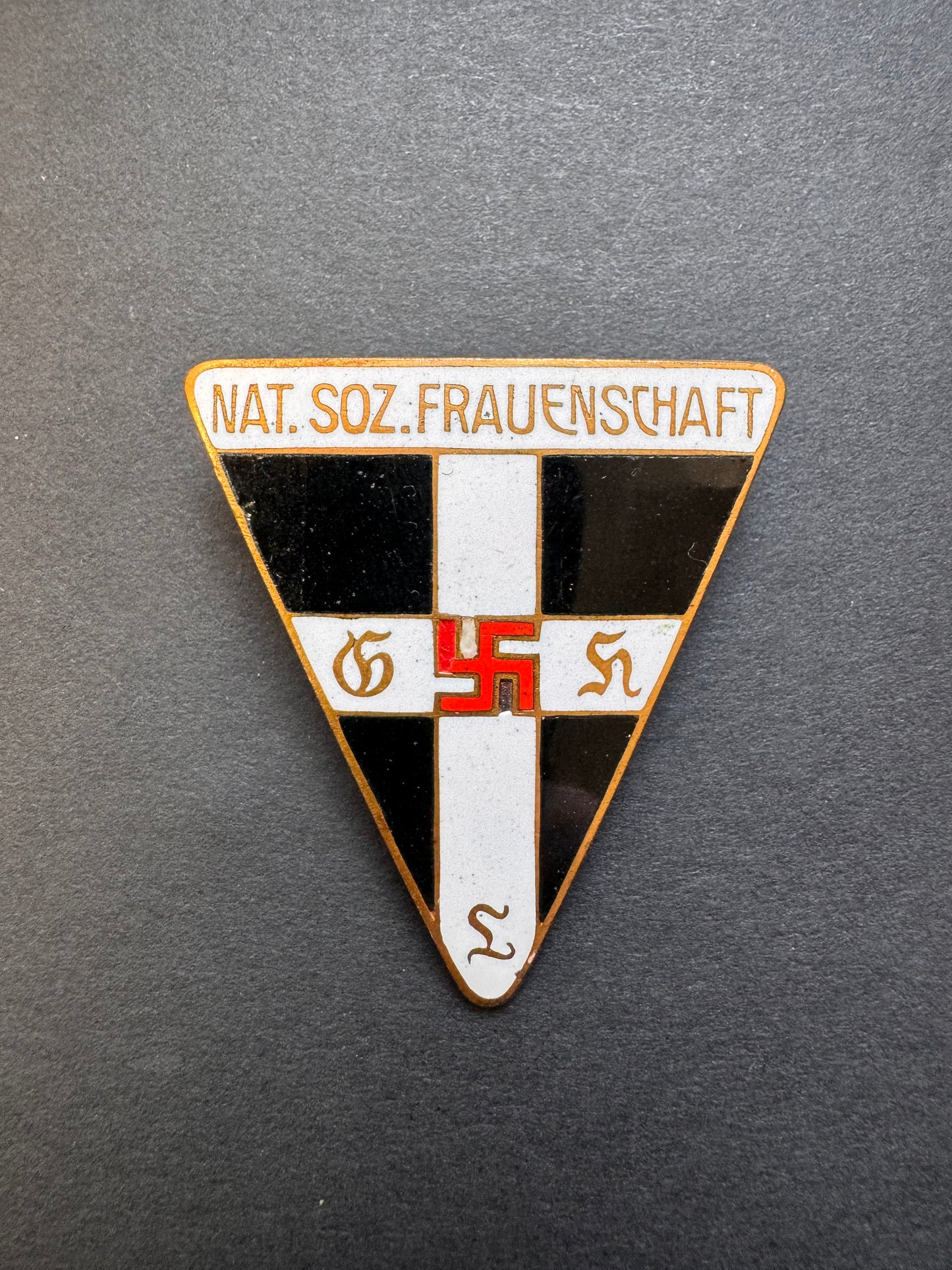 Photo 2 of Third Reich National Socialist Frauenschaft Membership Badge - collectible militaria item