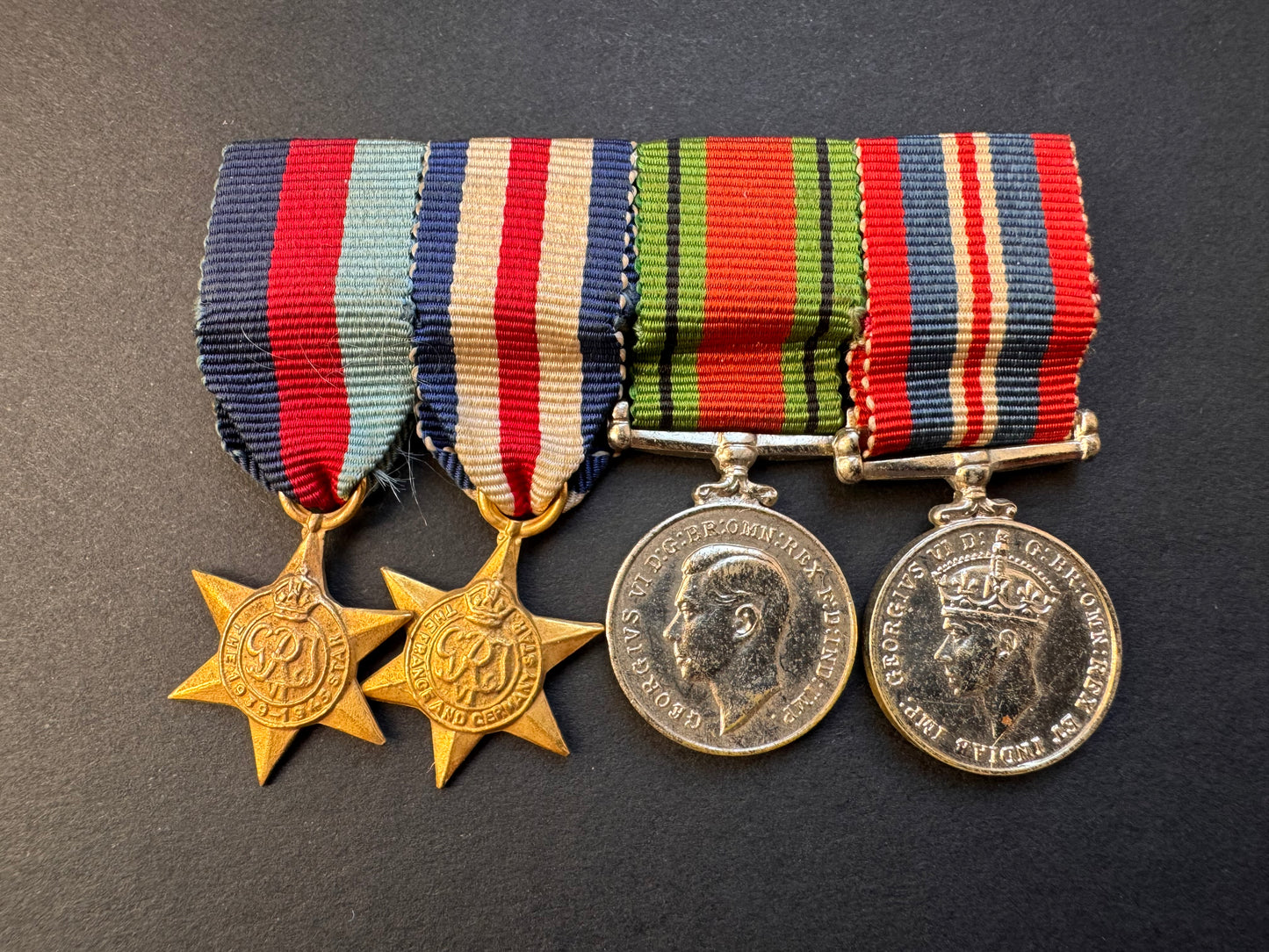 Photo 1 of WW2 British France & Germany Campaign Miniature Medals - collectible militaria item