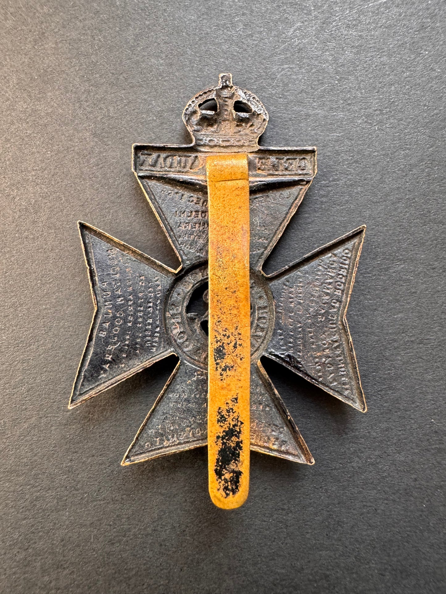 Photo 2 of WW1 British Army The King's Royal Rifle Corps Cap Badge - collectible militaria item