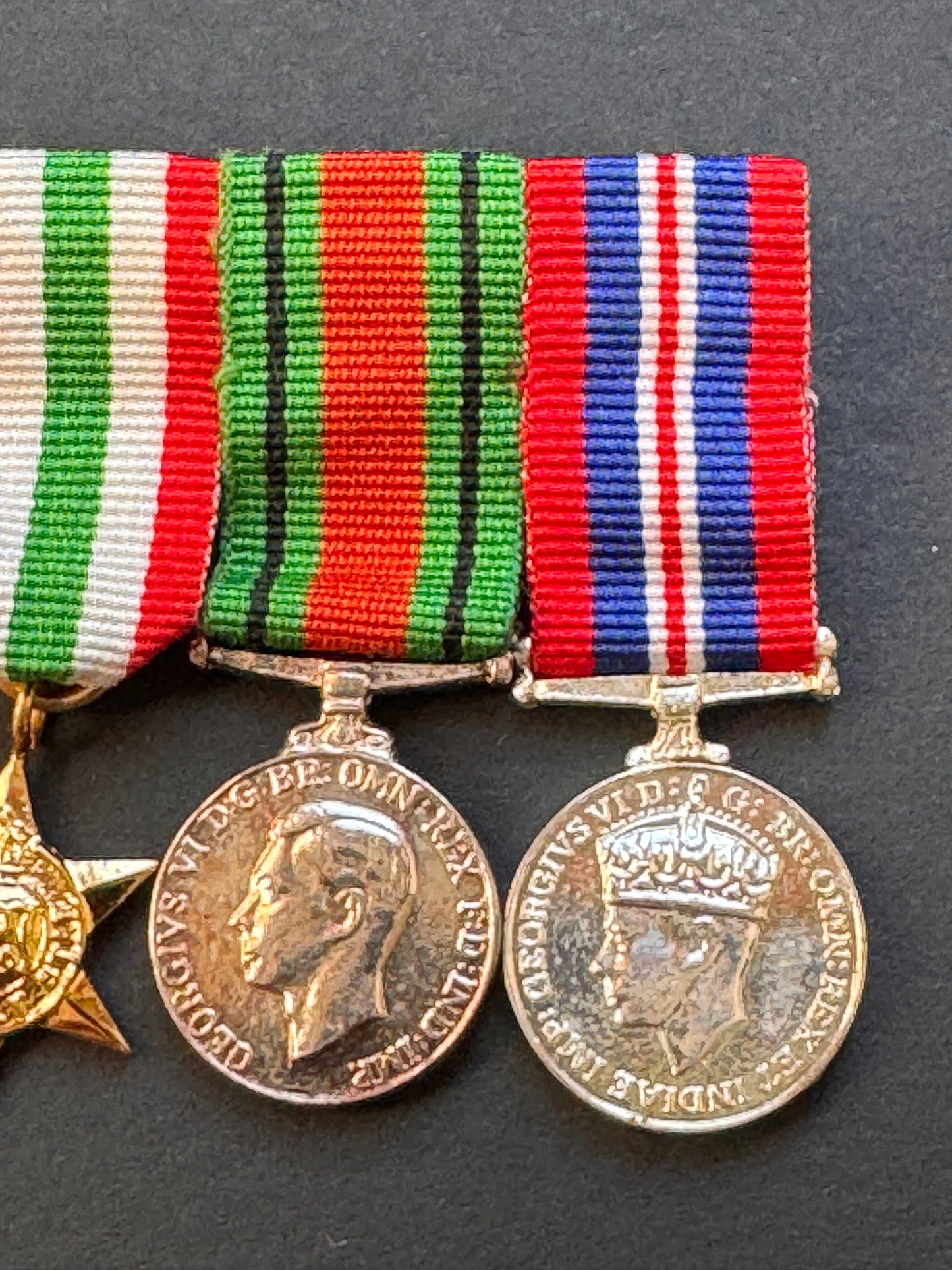 Photo 4 of WW2 British DCM India GSM NWF 1935 Burma Italy Campaigns Miniature Medals - collectible militaria item