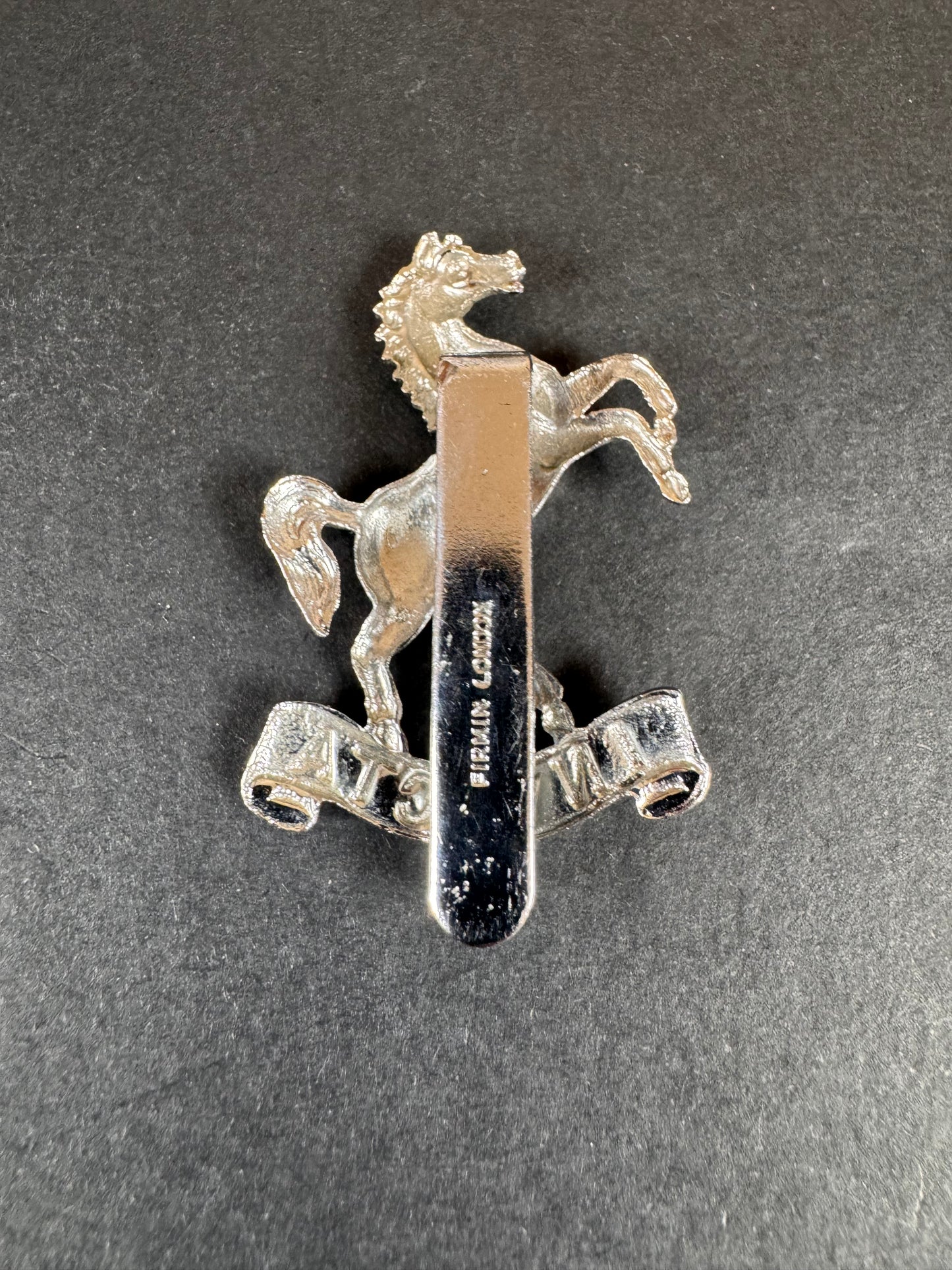 Photo 2 of WW1 British Army West Kent Yeomanry Cyclists Plated Cap Badge - collectible militaria item