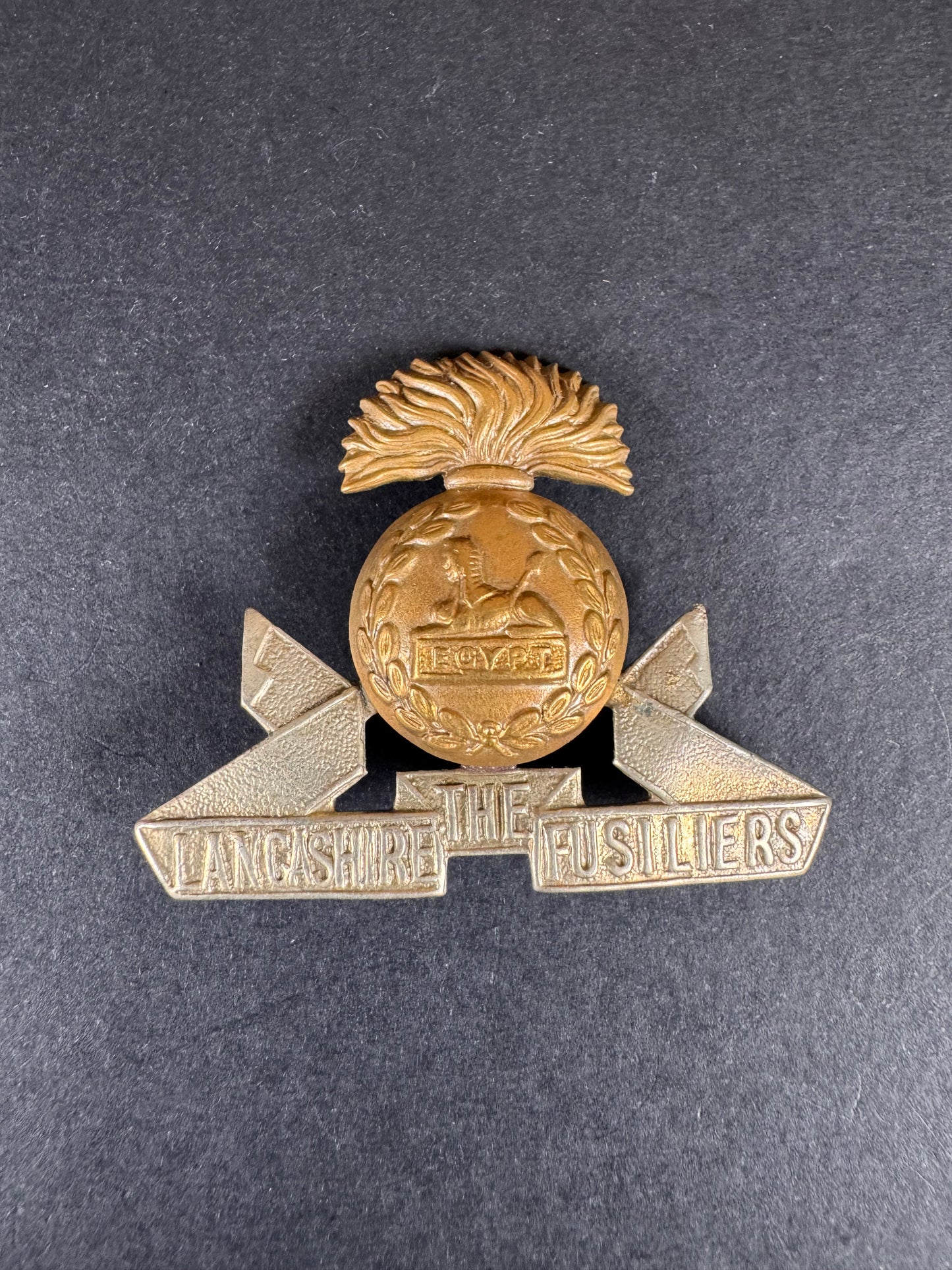 Photo 1 of Victorian British Army The Lancashire Fusiliers Cap Badge - collectible militaria item