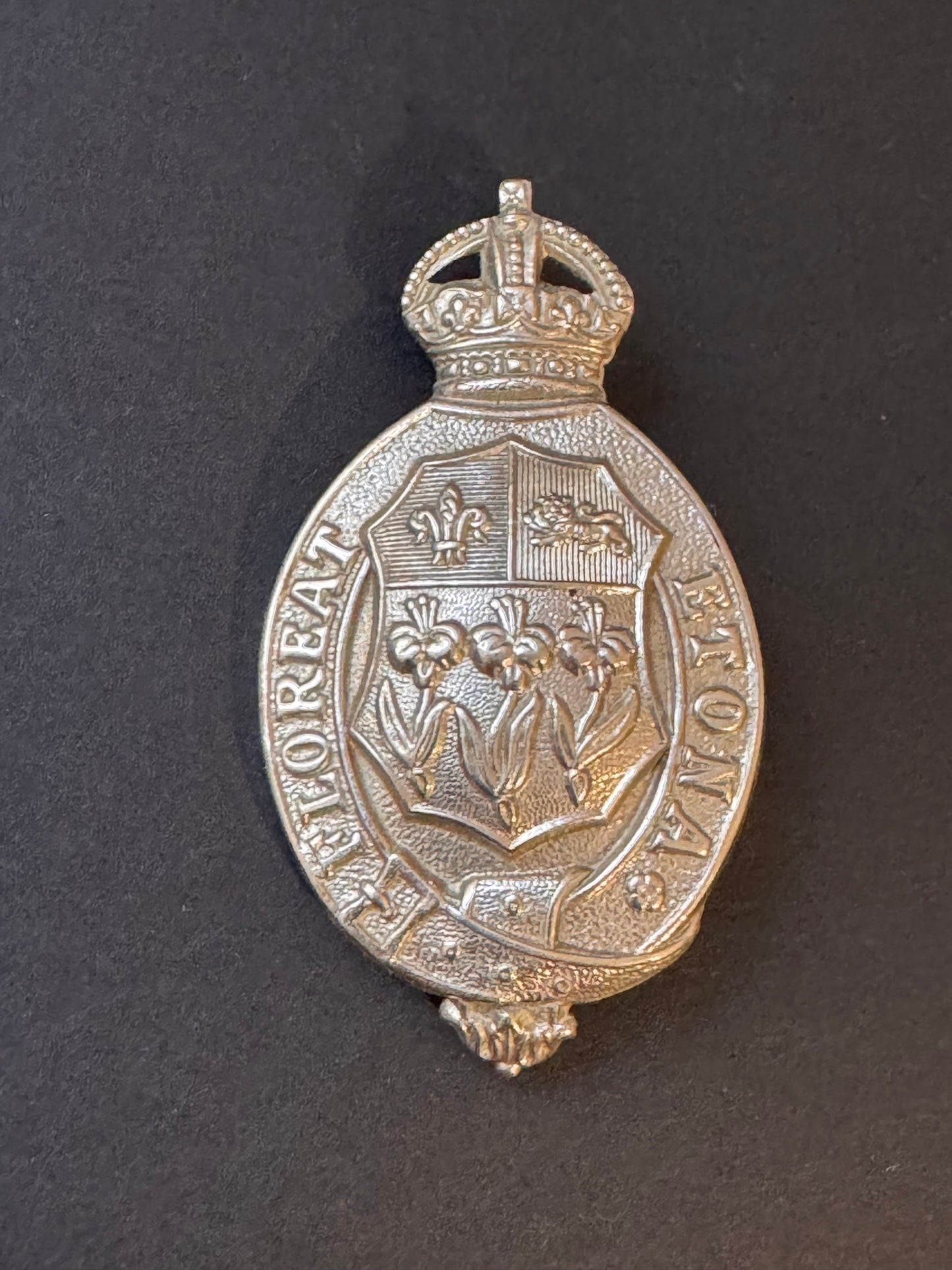 Photo 1 of WW2 British Army Eton College Officer Training Corps Cap Badge OTC - collectible militaria item