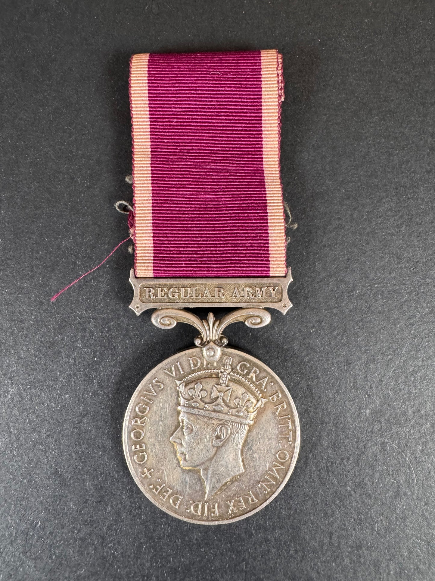 Photo 1 of GVI British Regular Army Long Service Good Conduct Medal LSGC - collectible militaria item