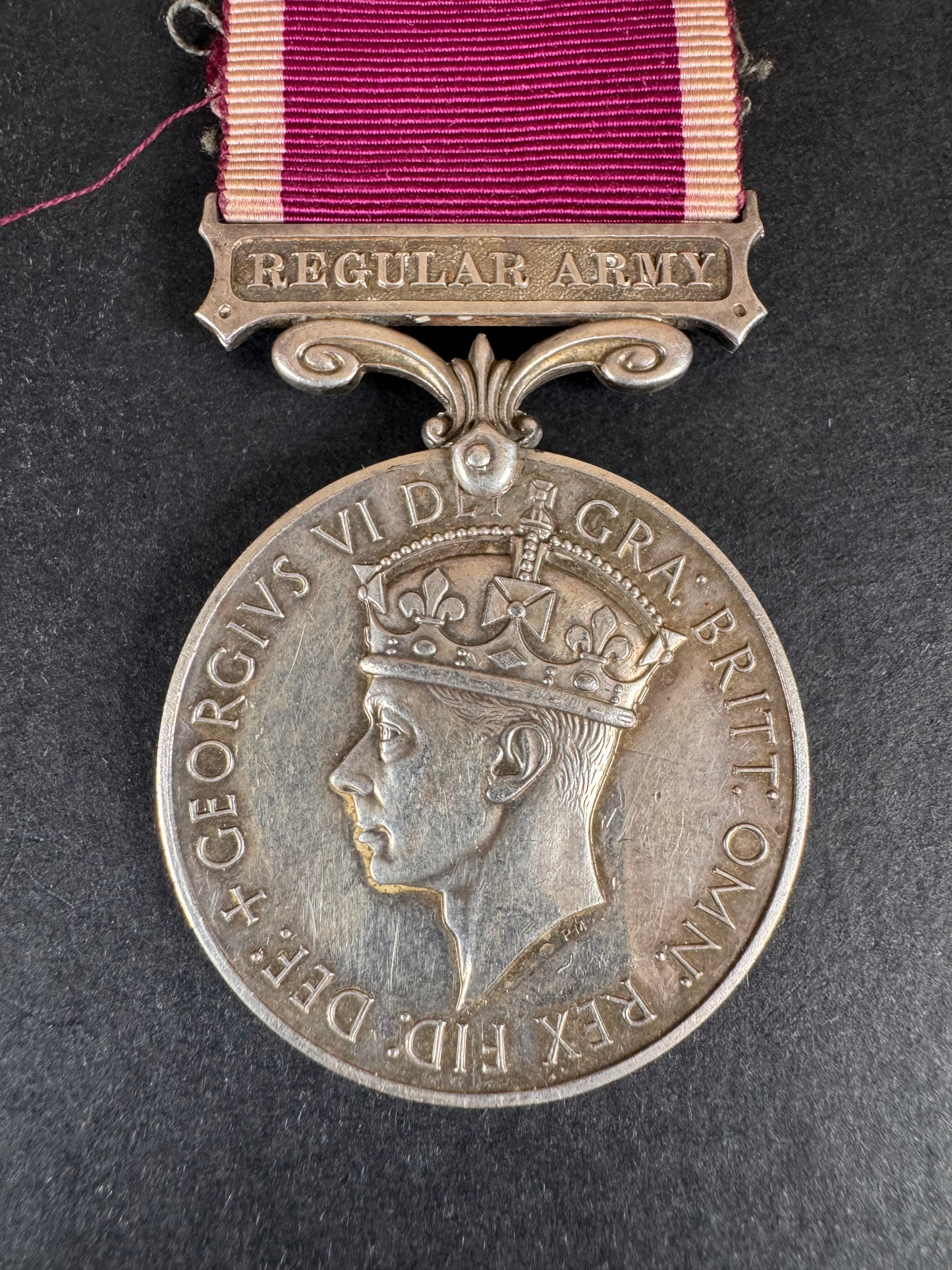 Photo 2 of GVI British Regular Army Long Service Good Conduct Medal LSGC - collectible militaria item