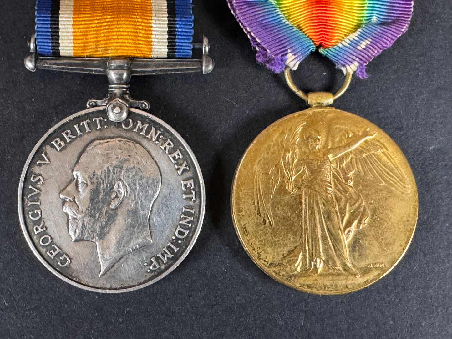 Photo 2 of WW1 British War Medal & Victory Medal - Machine Gun Corps - collectible militaria item