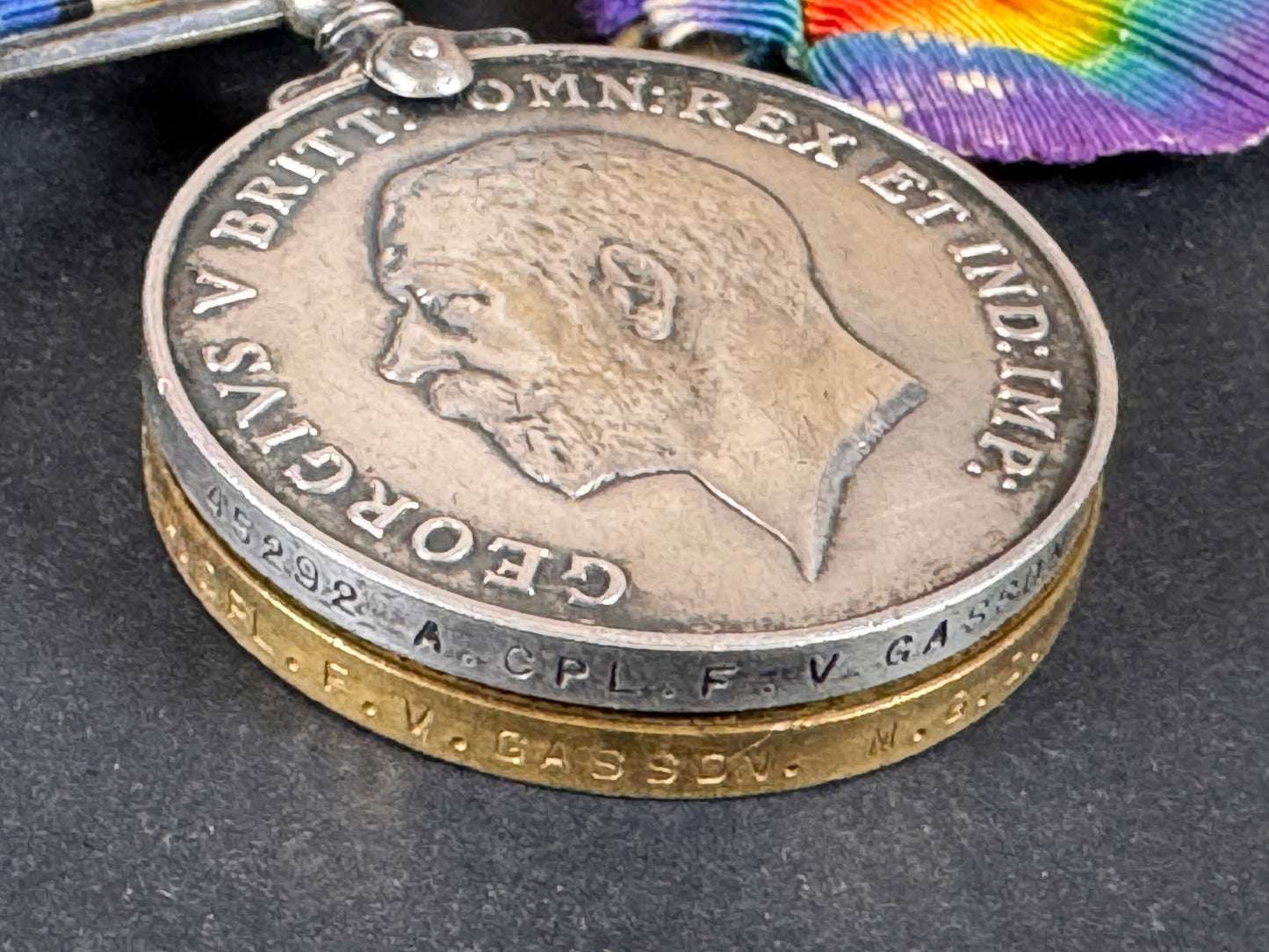 Photo 4 of WW1 British War Medal & Victory Medal - Machine Gun Corps - collectible militaria item