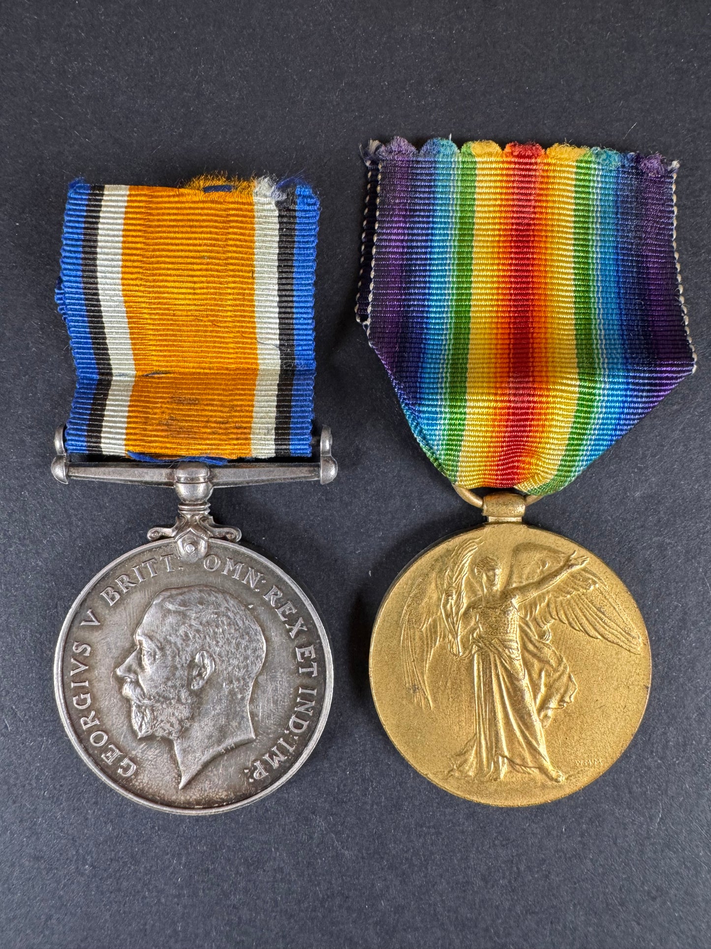 Photo 1 of WW1 British War Medal & Victory Medal - Machine Gun Corps - collectible militaria item