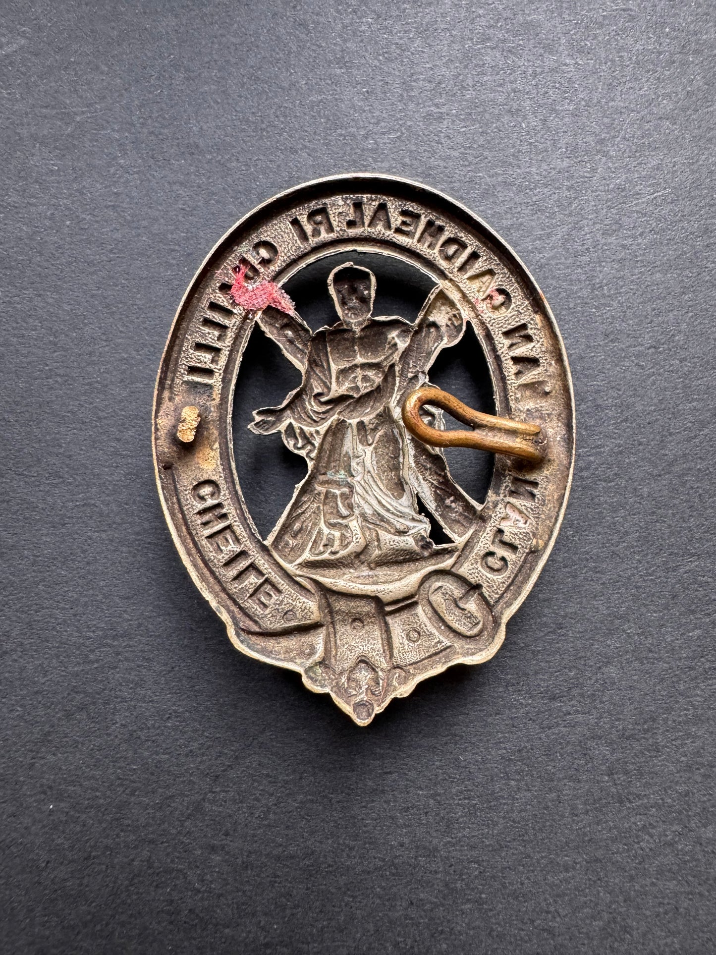 Photo 2 of Victorian British Army 105th Lanarkshire Rifle Volunteers Bonnet Cap Badge - collectible militaria item