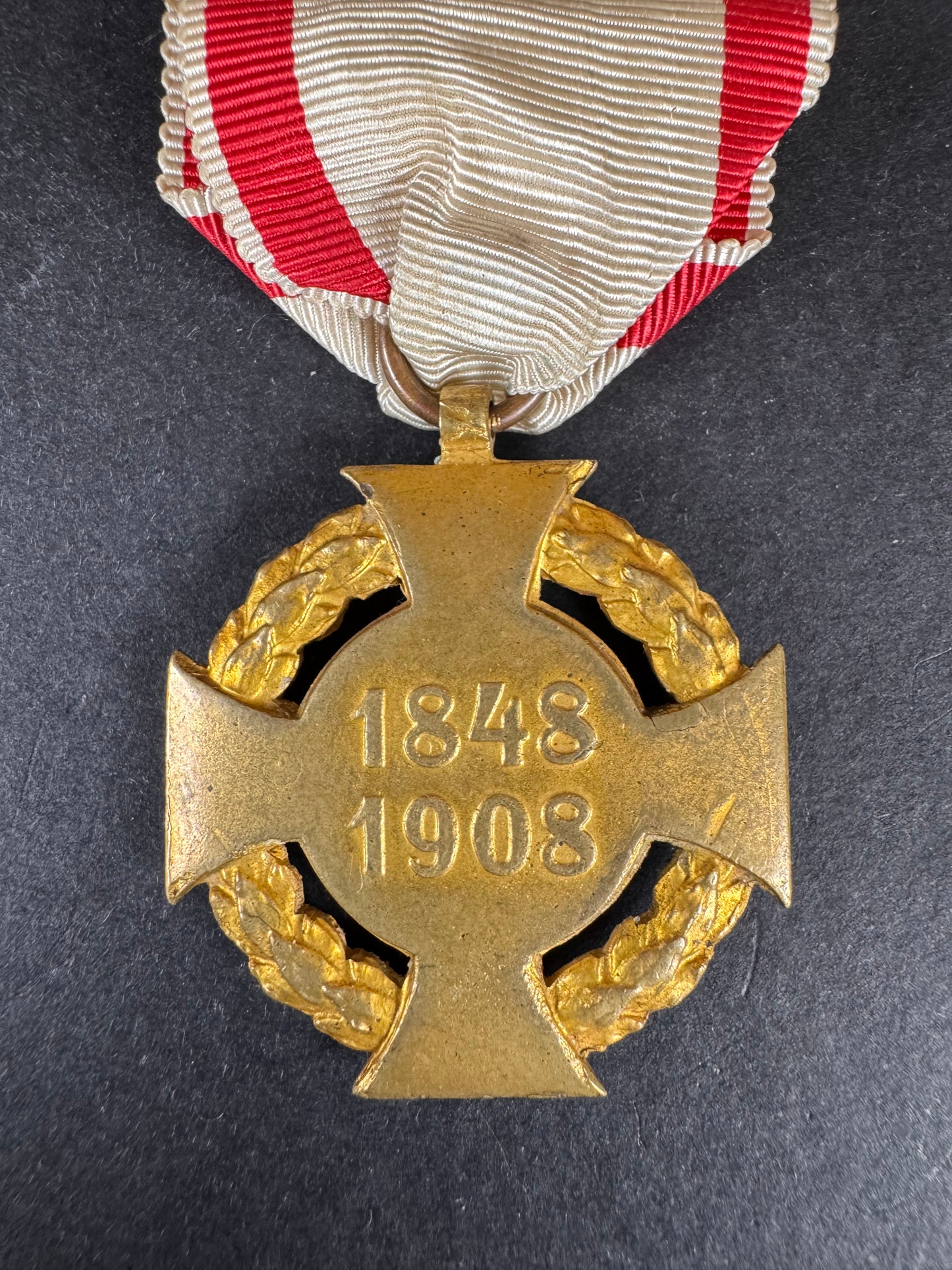 Photo 3 of Austro Hungarian KuK Empire Franz Joseph I Diamond Jubilee Medal 1848 - 1908 - collectible militaria item