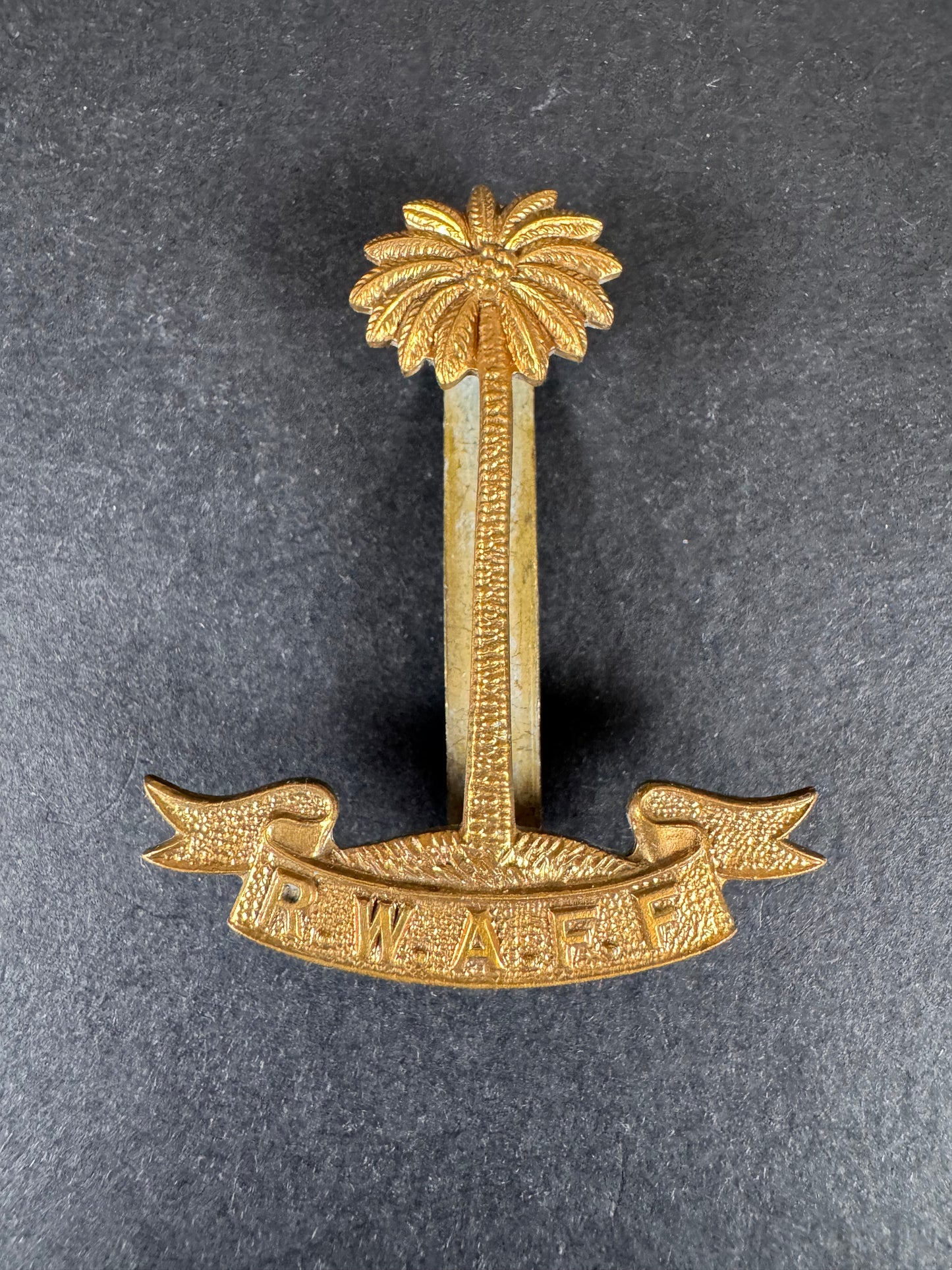 Photo 1 of WW2 British Army Royal West Africa Frontier Force Cap Badge RWAFF - collectible militaria item