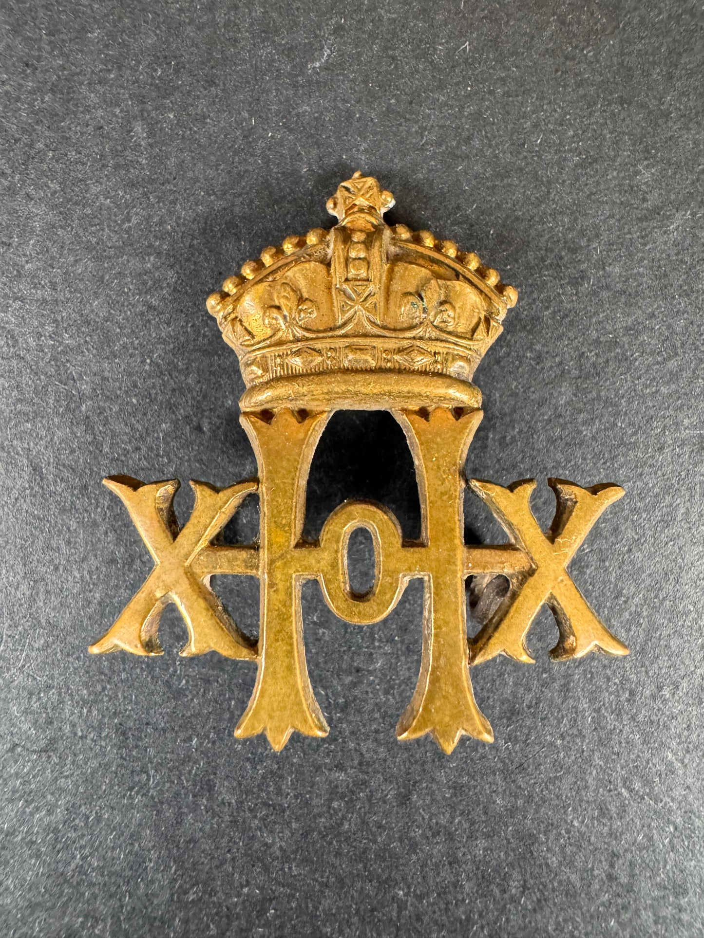 Photo 1 of Victorian British Army 20th Hussars Cavalry Cap Badge - collectible militaria item