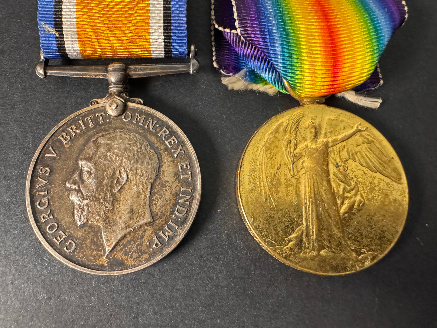 Photo 2 of WW1 British War Medal & Victory Medal Pair - collectible militaria item