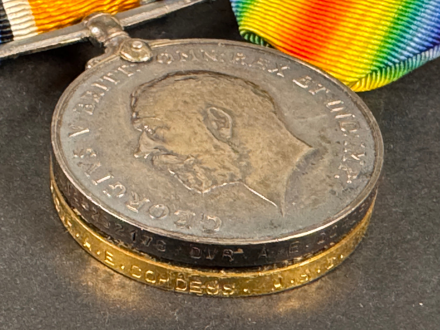 Photo 5 of WW1 British War Medal & Victory Medal Pair - collectible militaria item