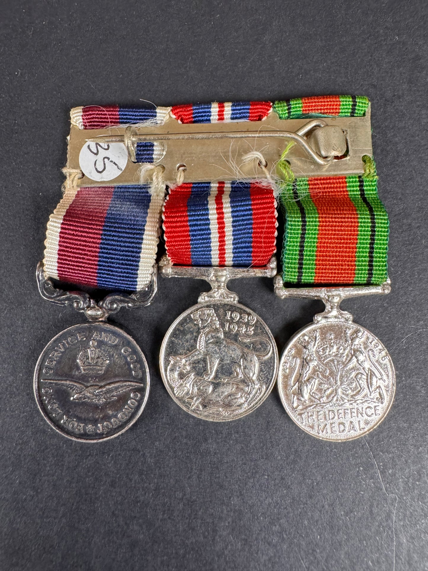 Photo 2 of WW2 British Royal Air Force Long Service and Good Conduct Miniature Medals - collectible militaria item