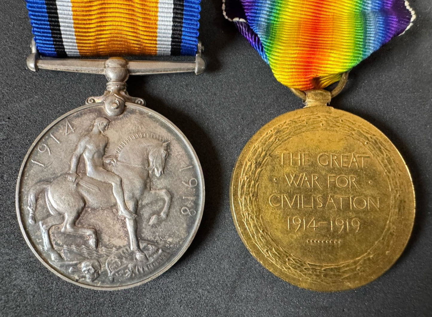 Photo 4 of WW1 British War Medal & Victory Medal - Royal Artillery - collectible militaria item