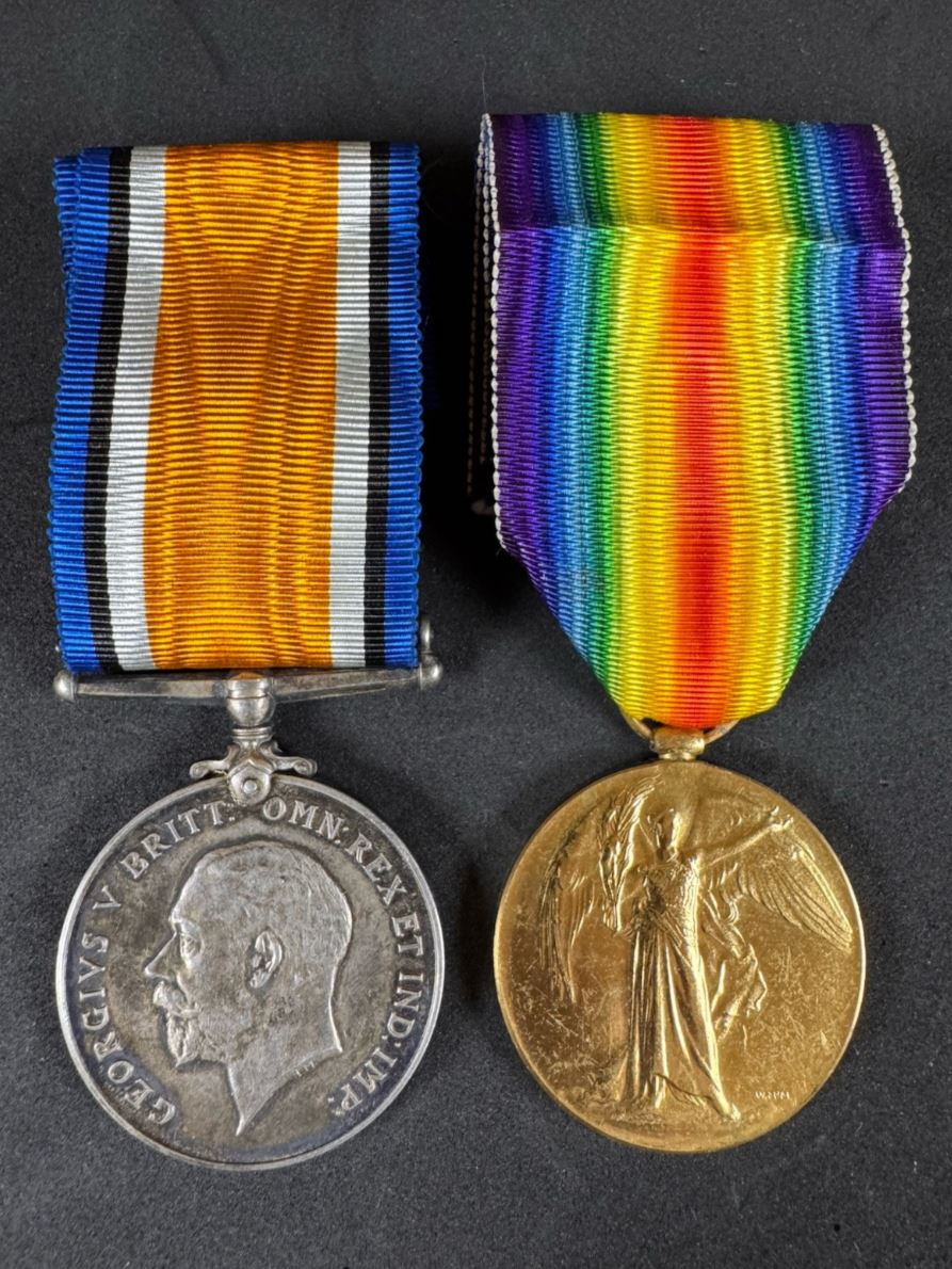 Photo 1 of WW1 British War Medal & Victory Medal Pair - collectible militaria item