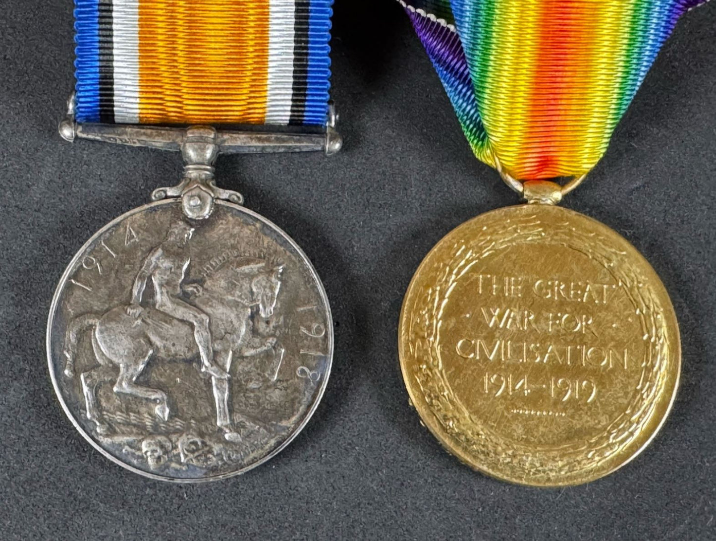 Photo 3 of WW1 British War Medal & Victory Medal Pair - collectible militaria item