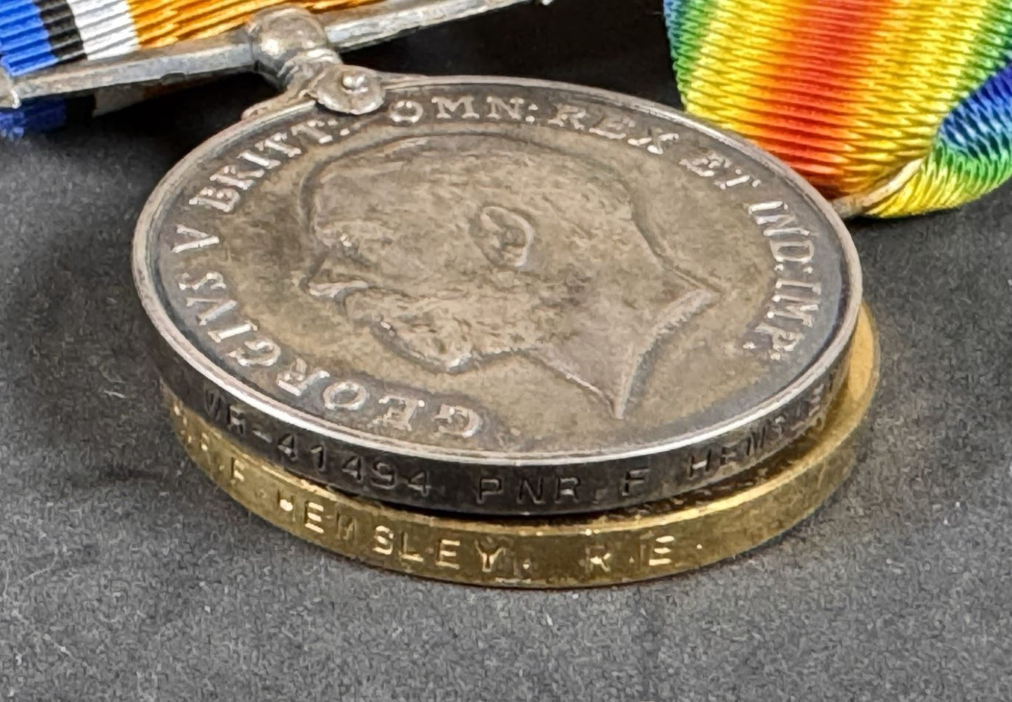 Photo 4 of WW1 British War Medal & Victory Medal Pair - collectible militaria item
