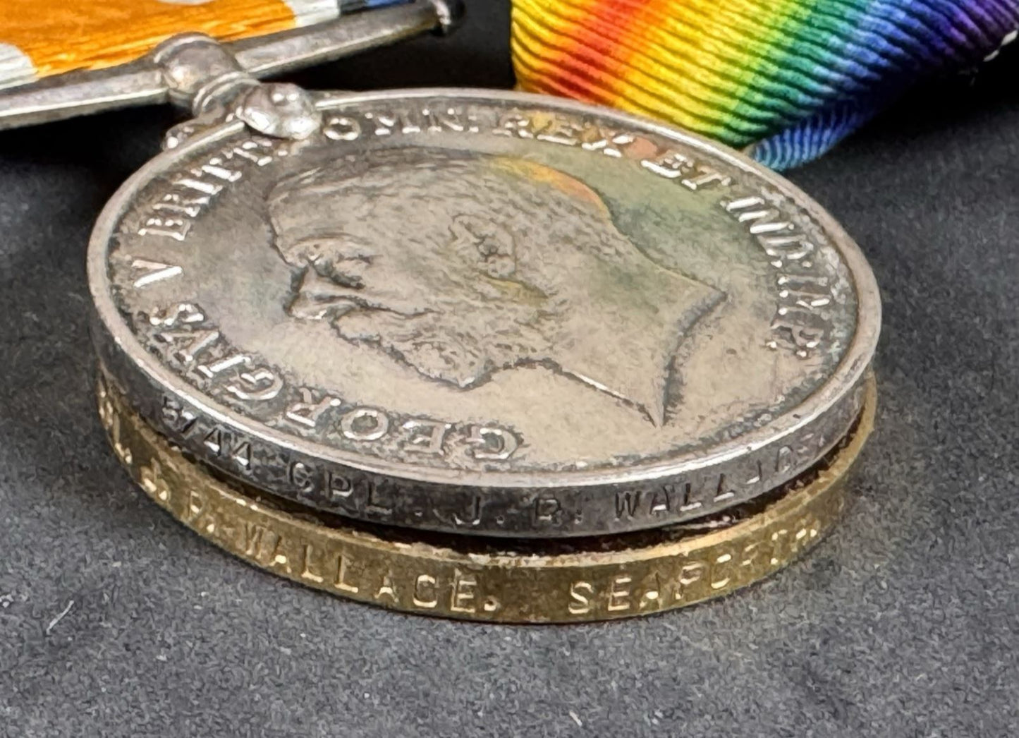 Photo 4 of WW1 British Medals Seaforth Highlanders - collectible militaria item
