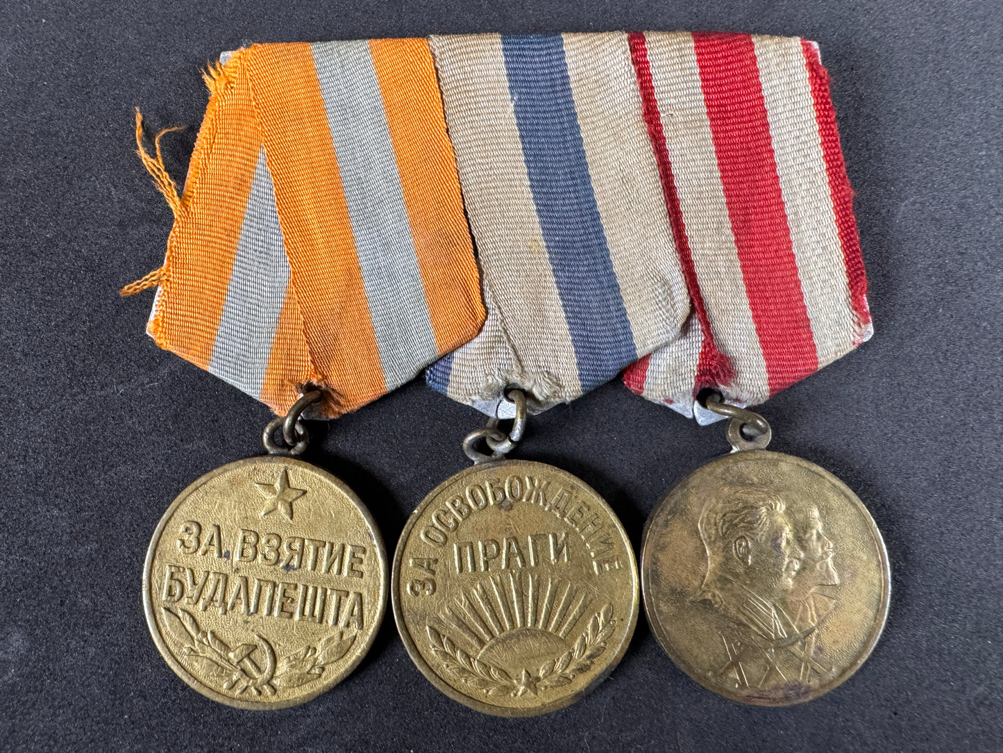 Photo 1 of WW2 Soviet Russian Capture of Budapest & Prague Campaign Medal Group - collectible militaria item