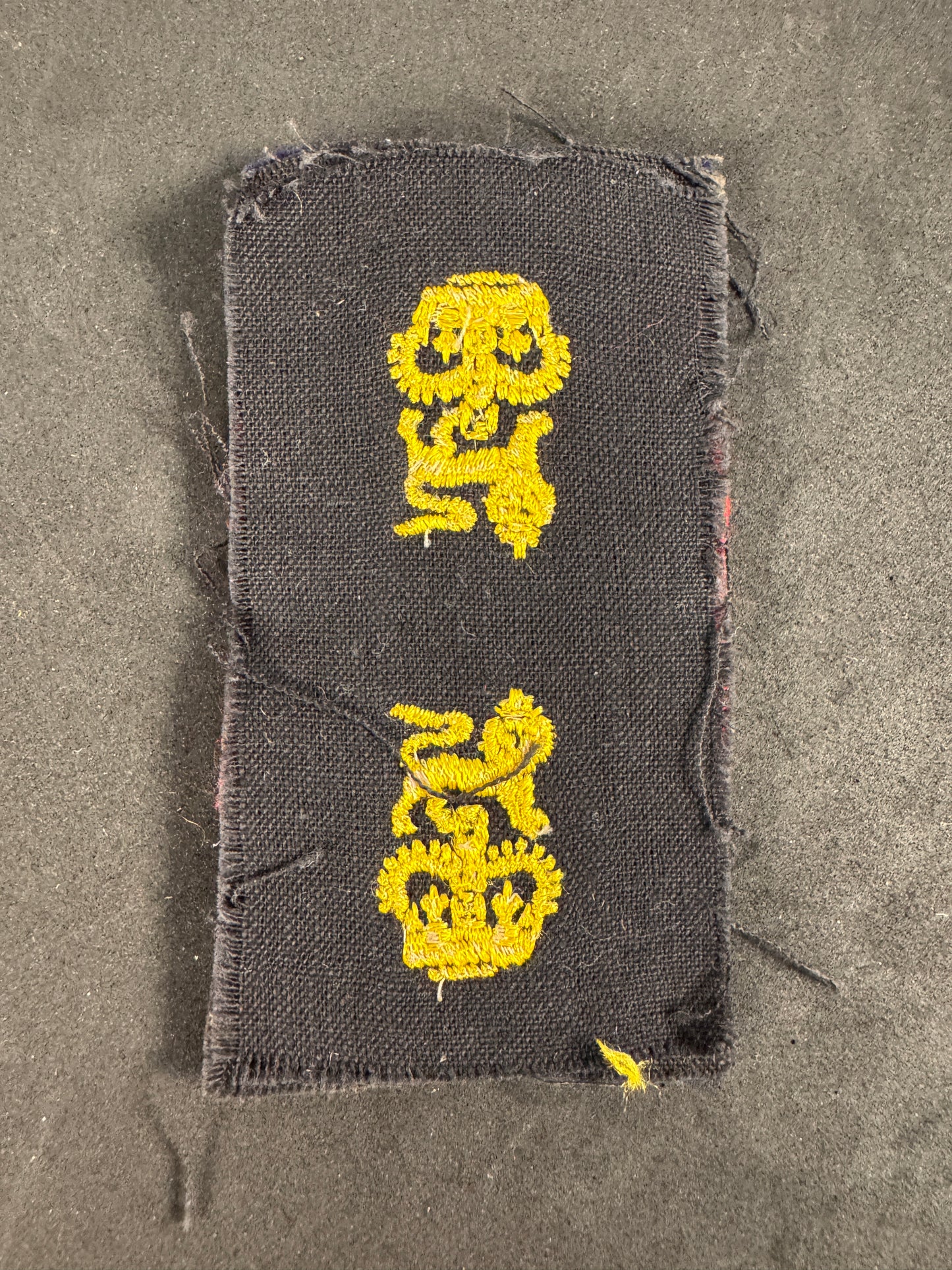 Photo 2 of Post-WW2 British War Office Controlled Units Cloth Formation Sign - collectible militaria item