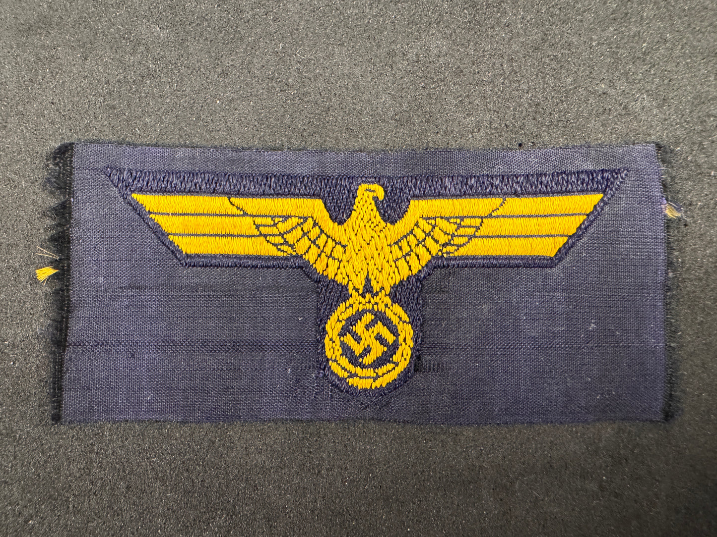 Photo 2 of WW2 German Kriegsmarine BeVo Cap Eagle - collectible militaria item
