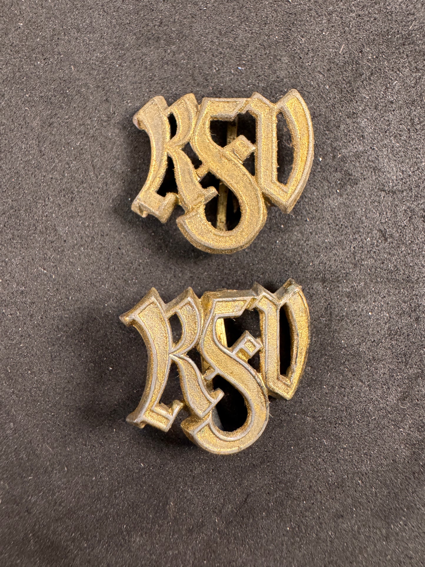 Photo 1 of WW2 German RSV Customs Service Shoulder Board Cyphers (Pair) - collectible militaria item